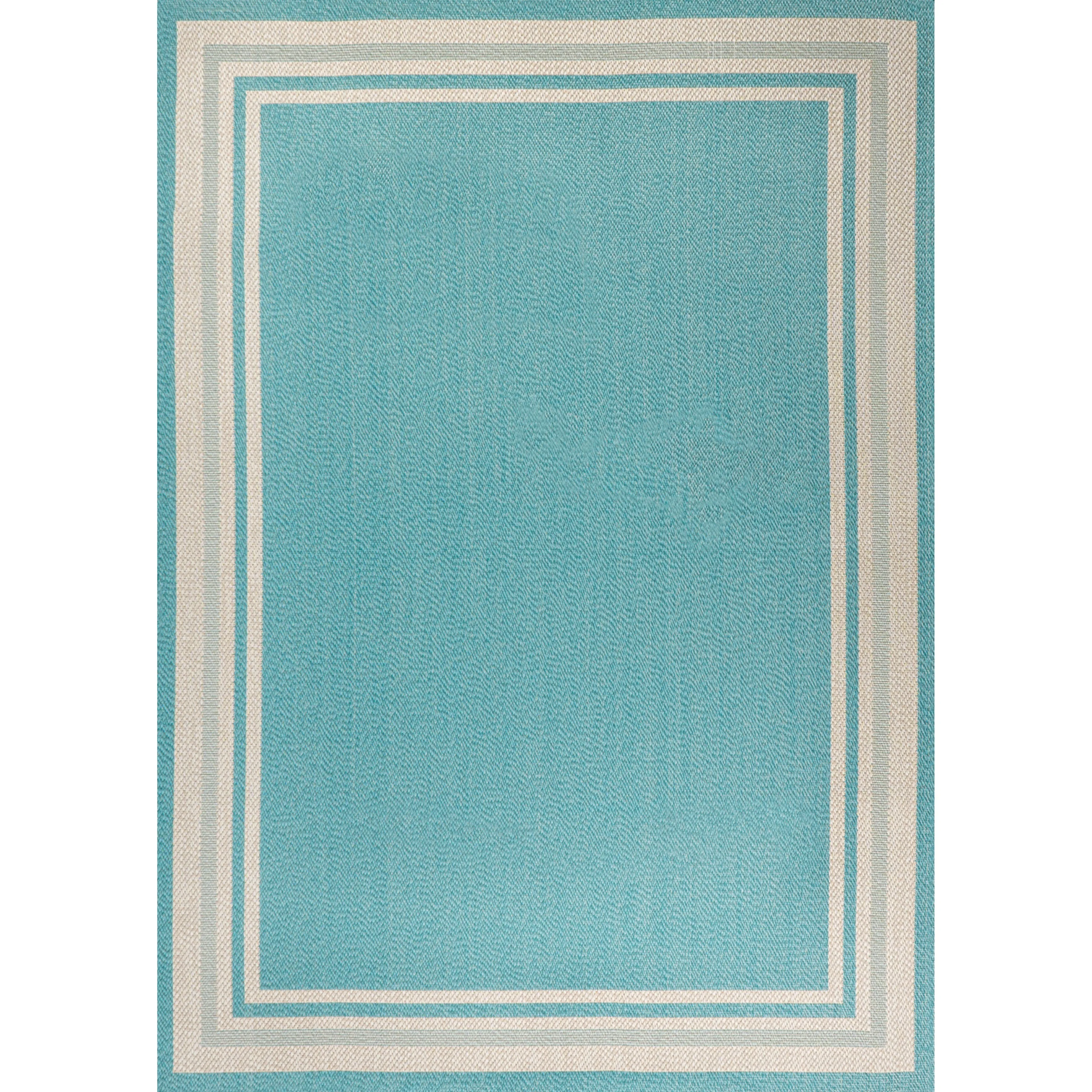 JONATHAN Y Haynes Modern Border Stripe Indoor/Outdoor Area Rug