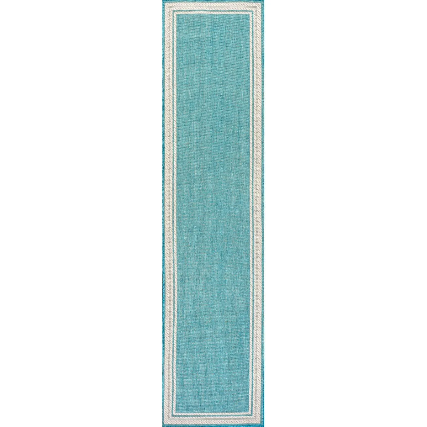JONATHAN Y Haynes Modern Border Stripe Indoor/Outdoor Area Rug