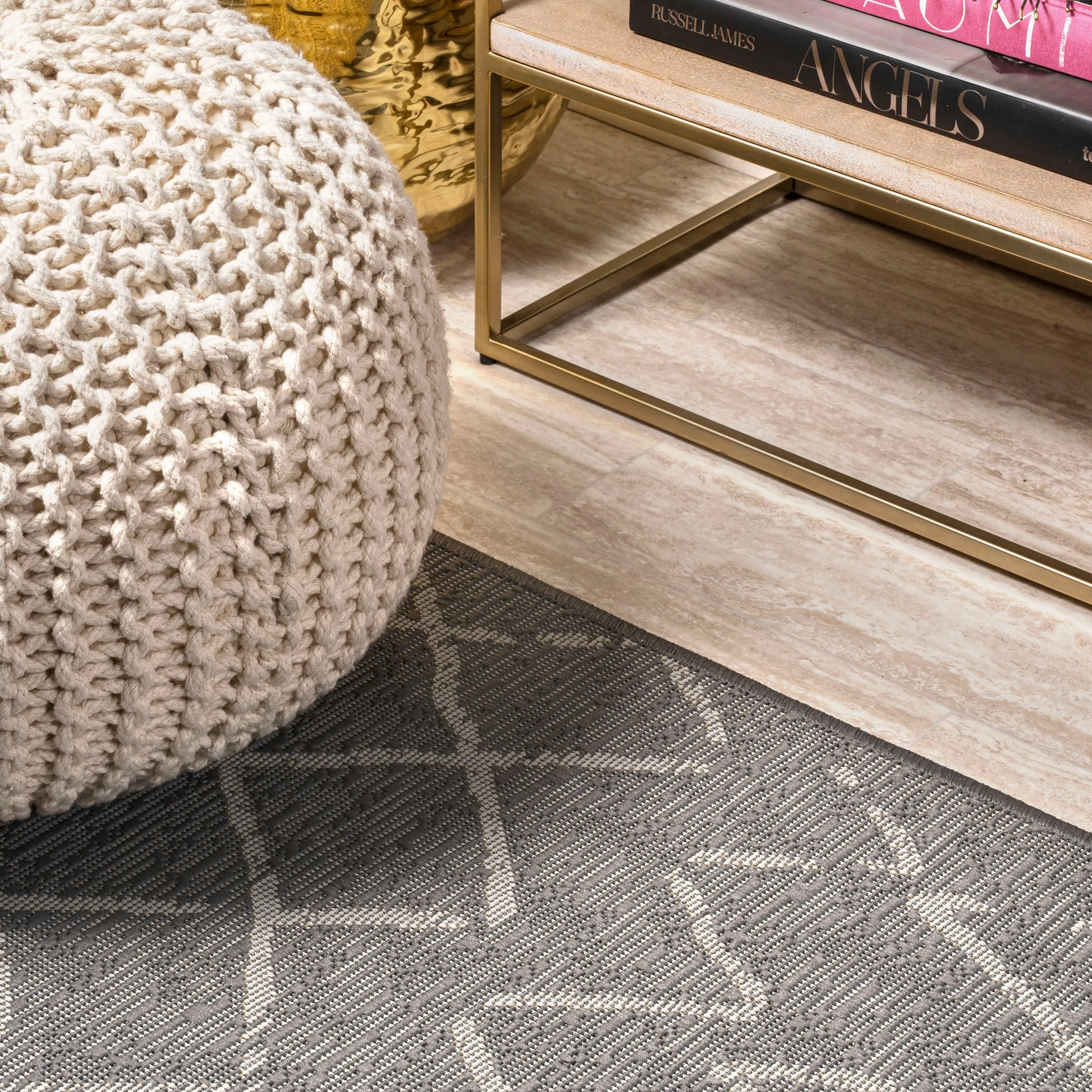 JONATHAN Y Jerash Moroccan Trellis Indoor/Outdoor Area Rug