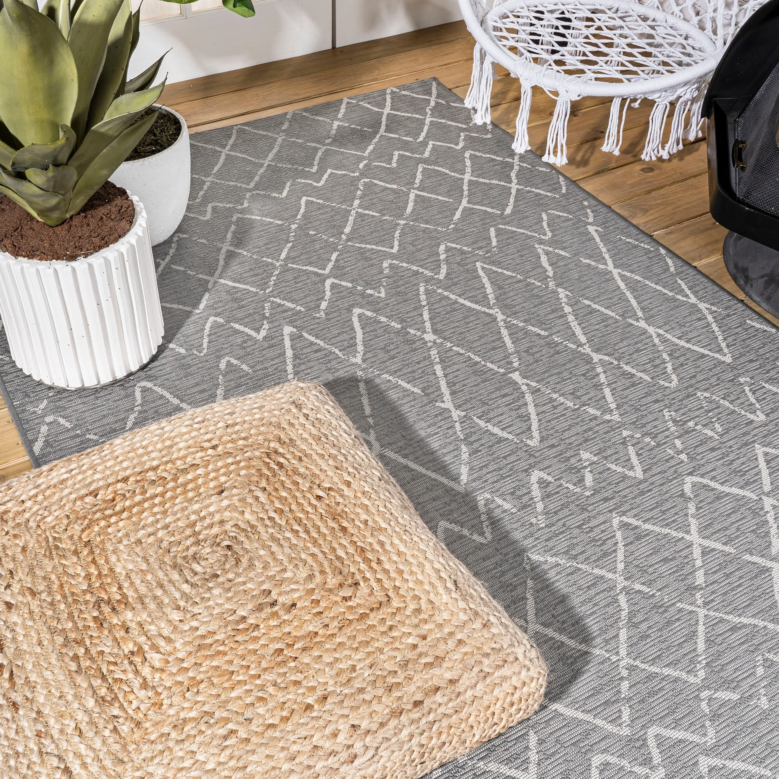 JONATHAN Y Jerash Moroccan Trellis Indoor/Outdoor Area Rug