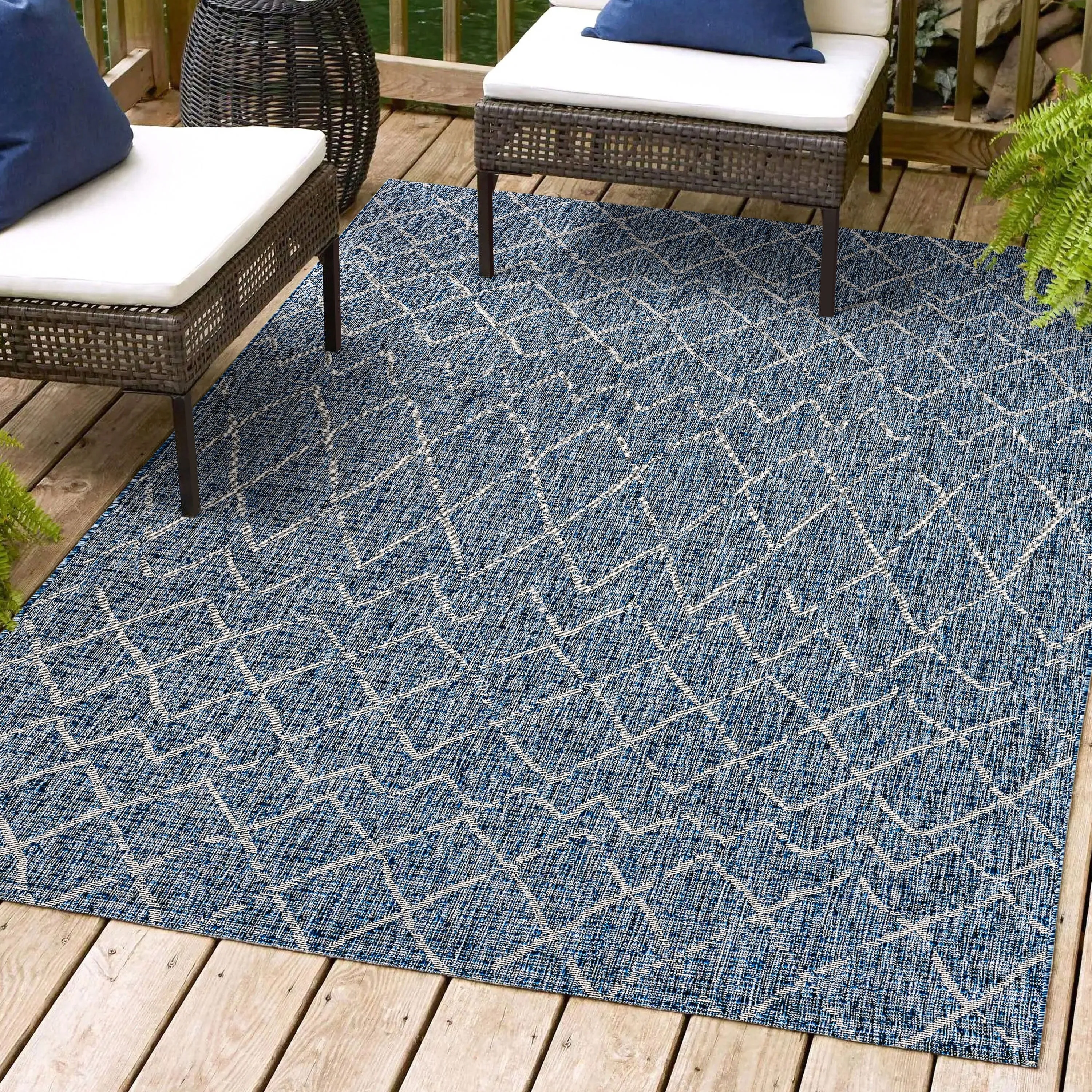 JONATHAN Y Jerash Moroccan Trellis Indoor/Outdoor Area Rug
