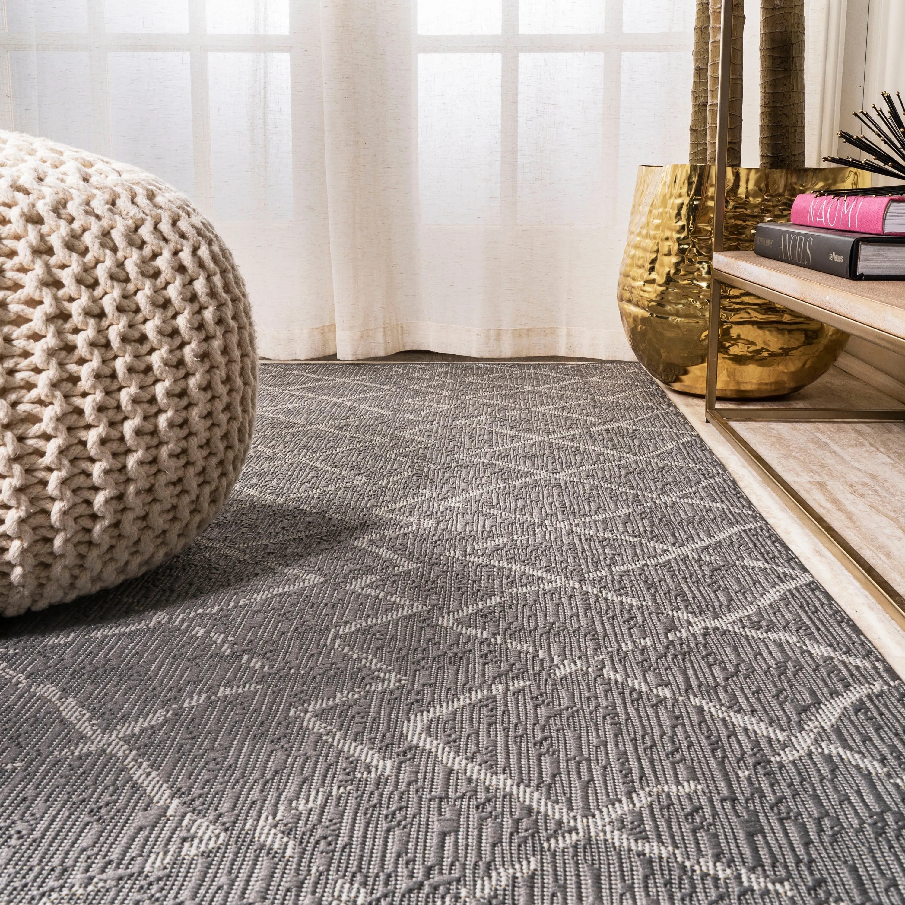 JONATHAN Y Jerash Moroccan Trellis Indoor/Outdoor Area Rug
