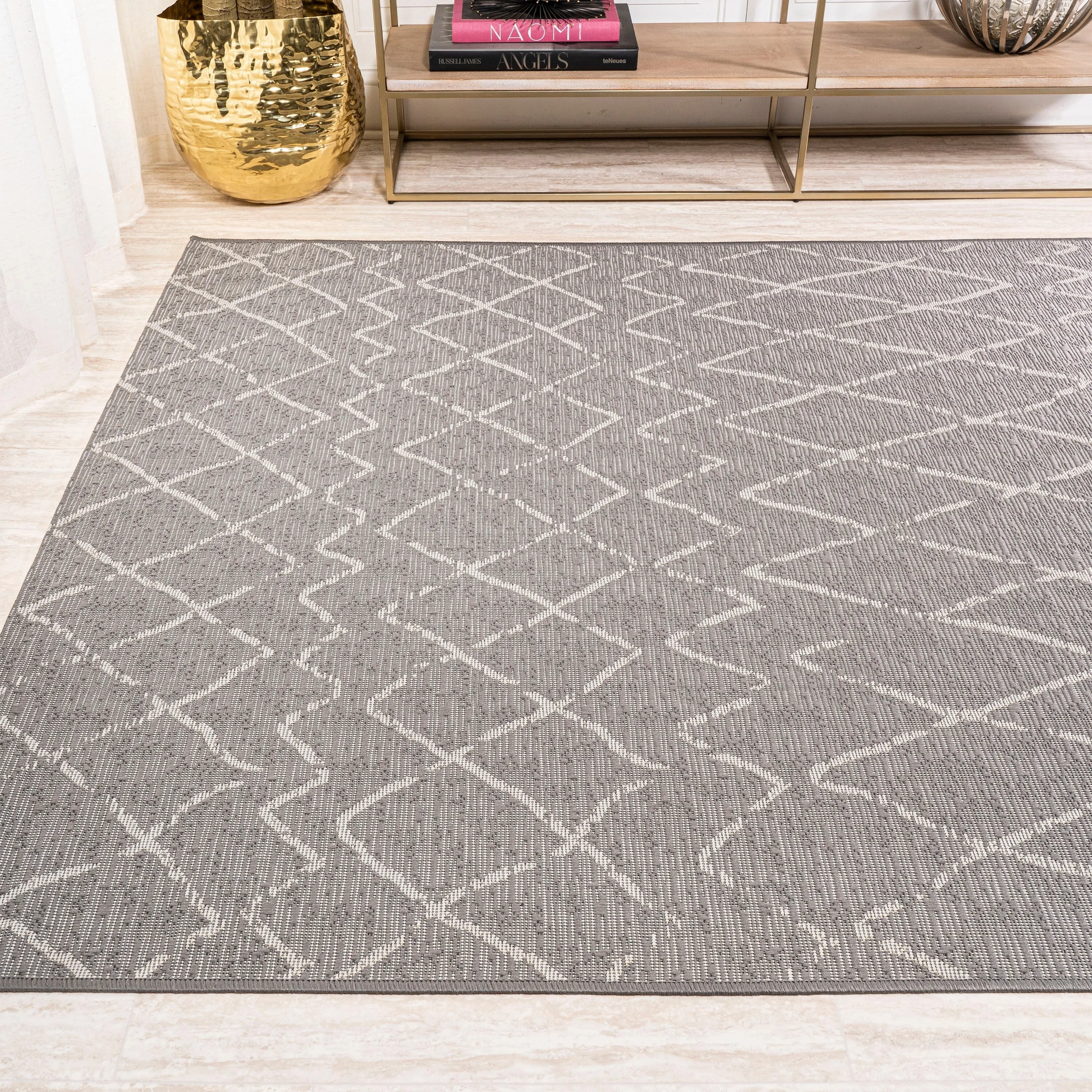 JONATHAN Y Jerash Moroccan Trellis Indoor/Outdoor Area Rug