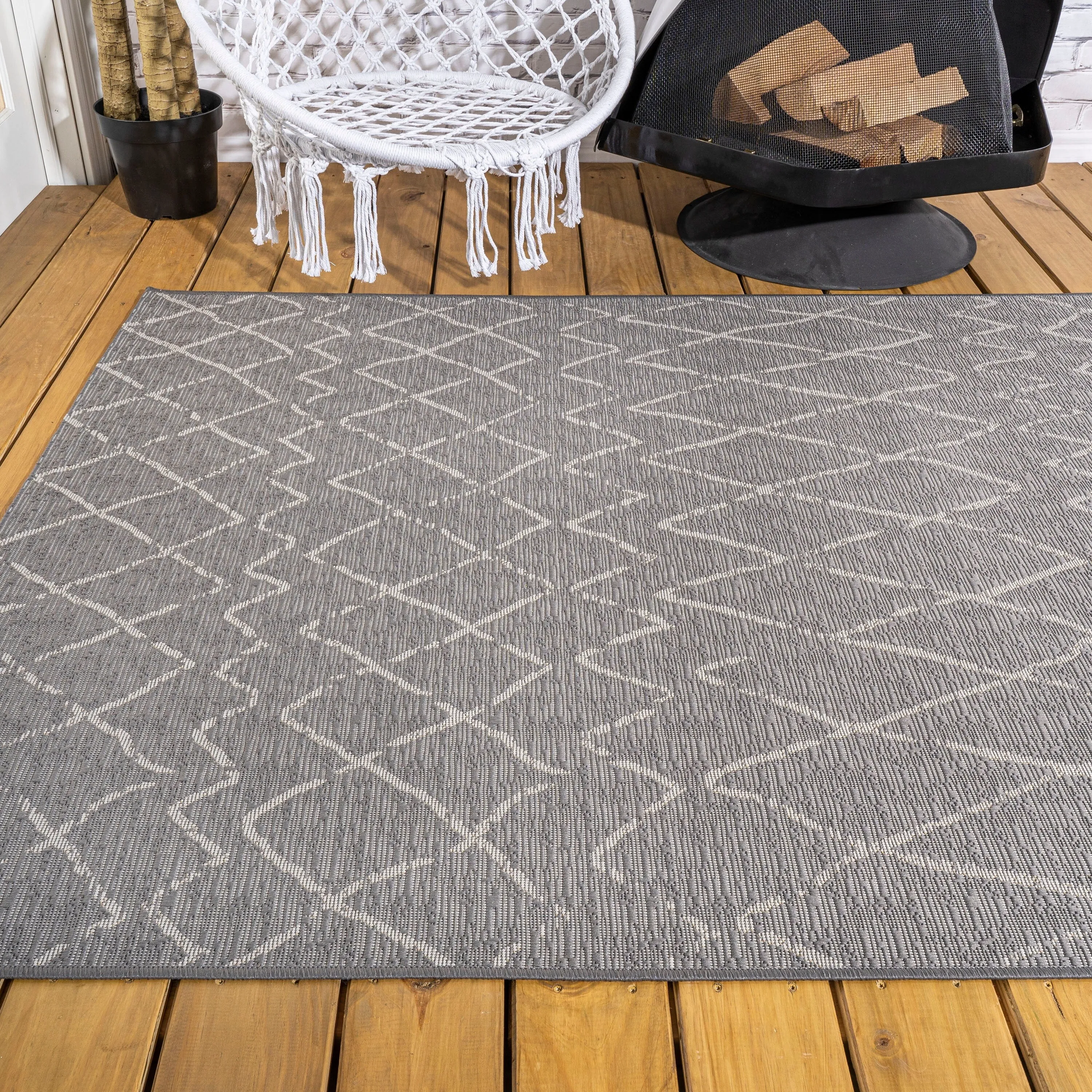 JONATHAN Y Jerash Moroccan Trellis Indoor/Outdoor Area Rug