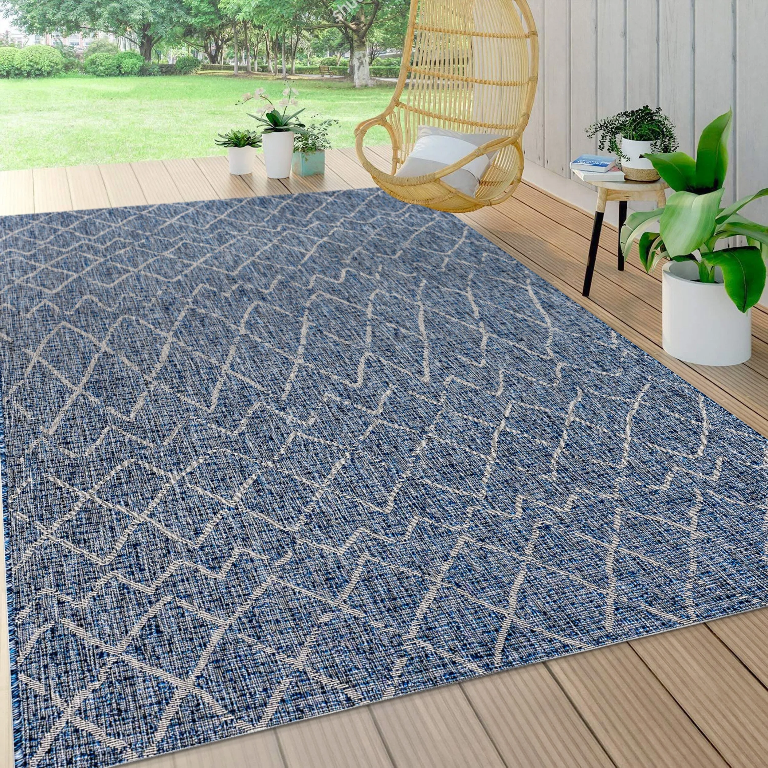 JONATHAN Y Jerash Moroccan Trellis Indoor/Outdoor Area Rug