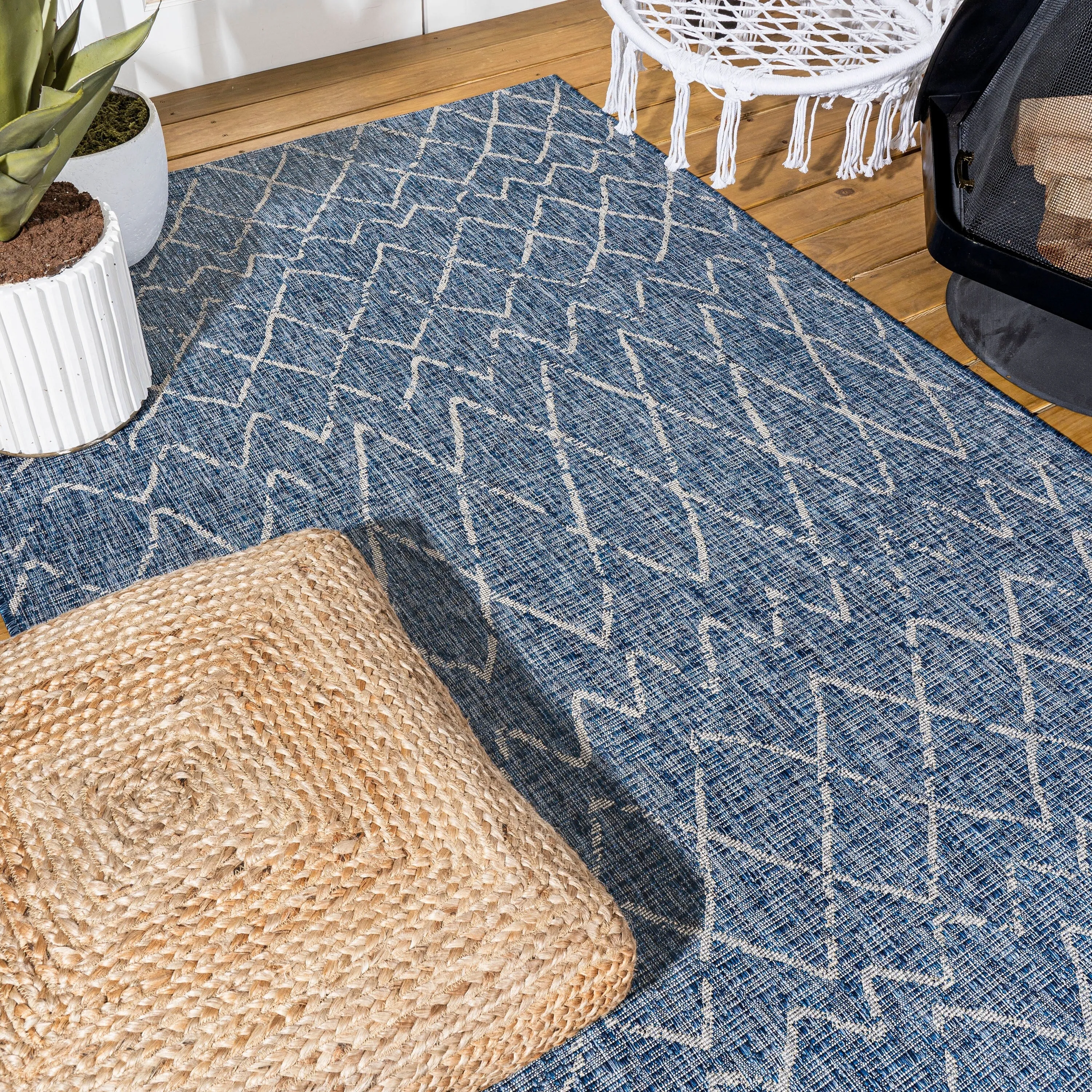 JONATHAN Y Jerash Moroccan Trellis Indoor/Outdoor Area Rug