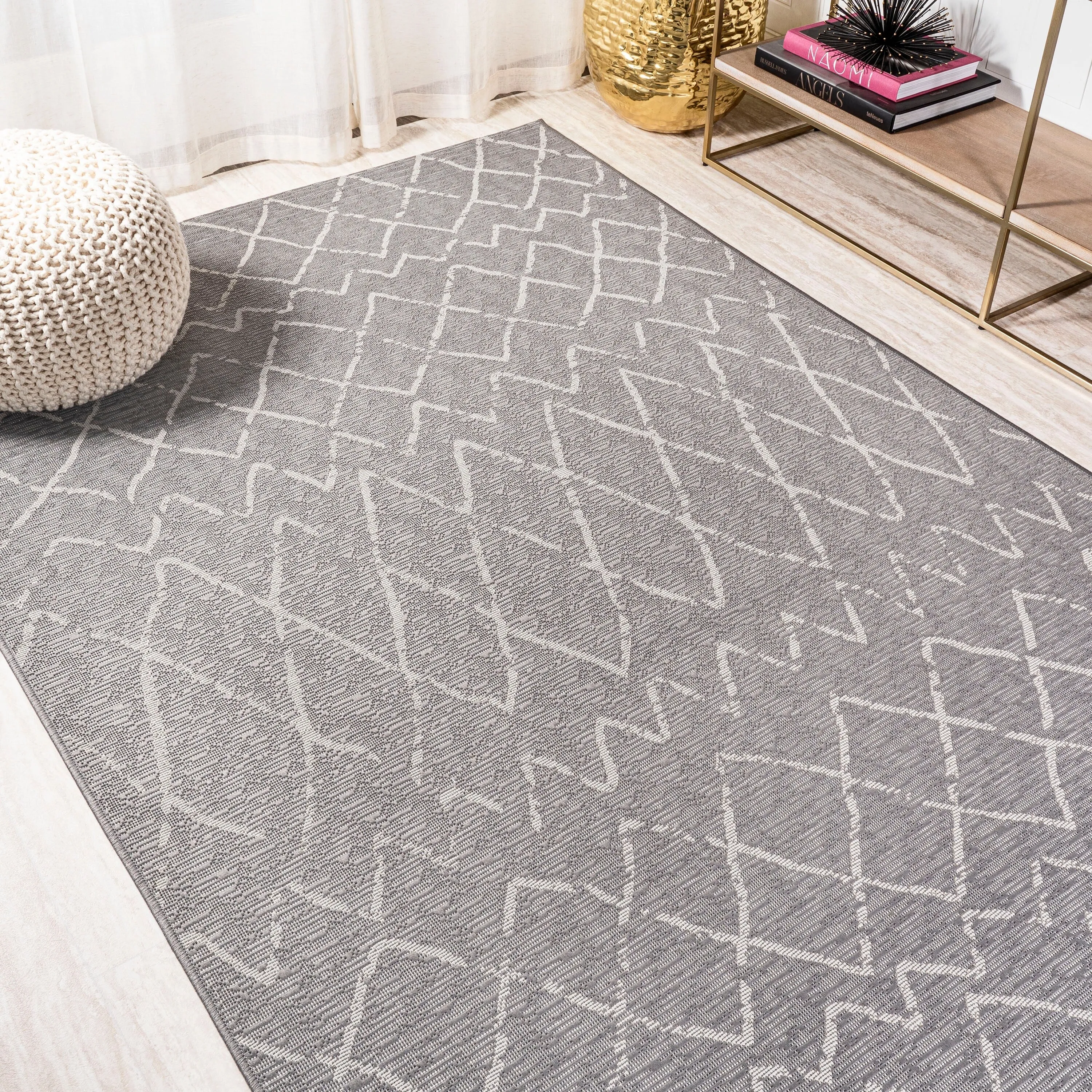 JONATHAN Y Jerash Moroccan Trellis Indoor/Outdoor Area Rug