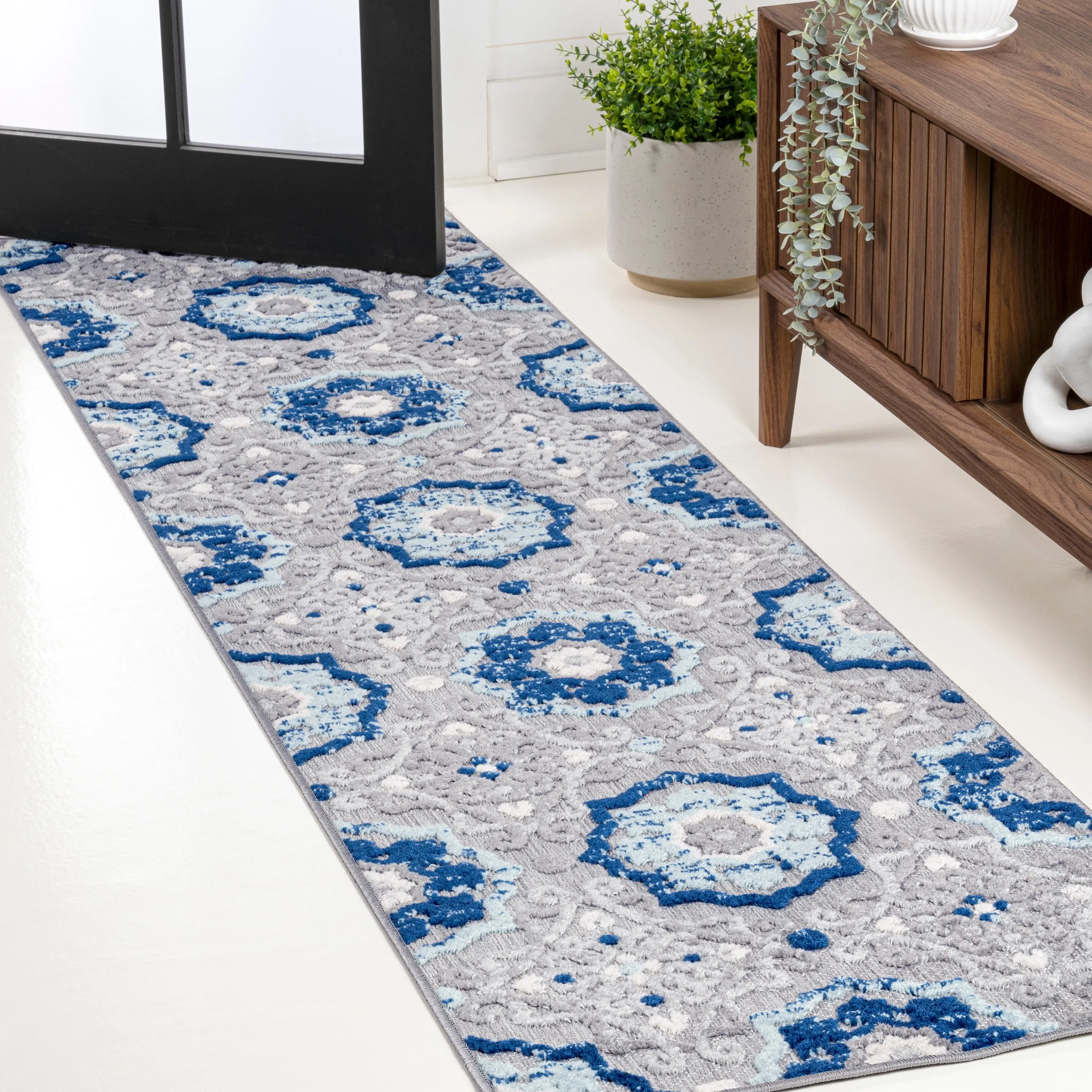 JONATHAN Y Julien Medallion Indoor/Outdoor Area Rug