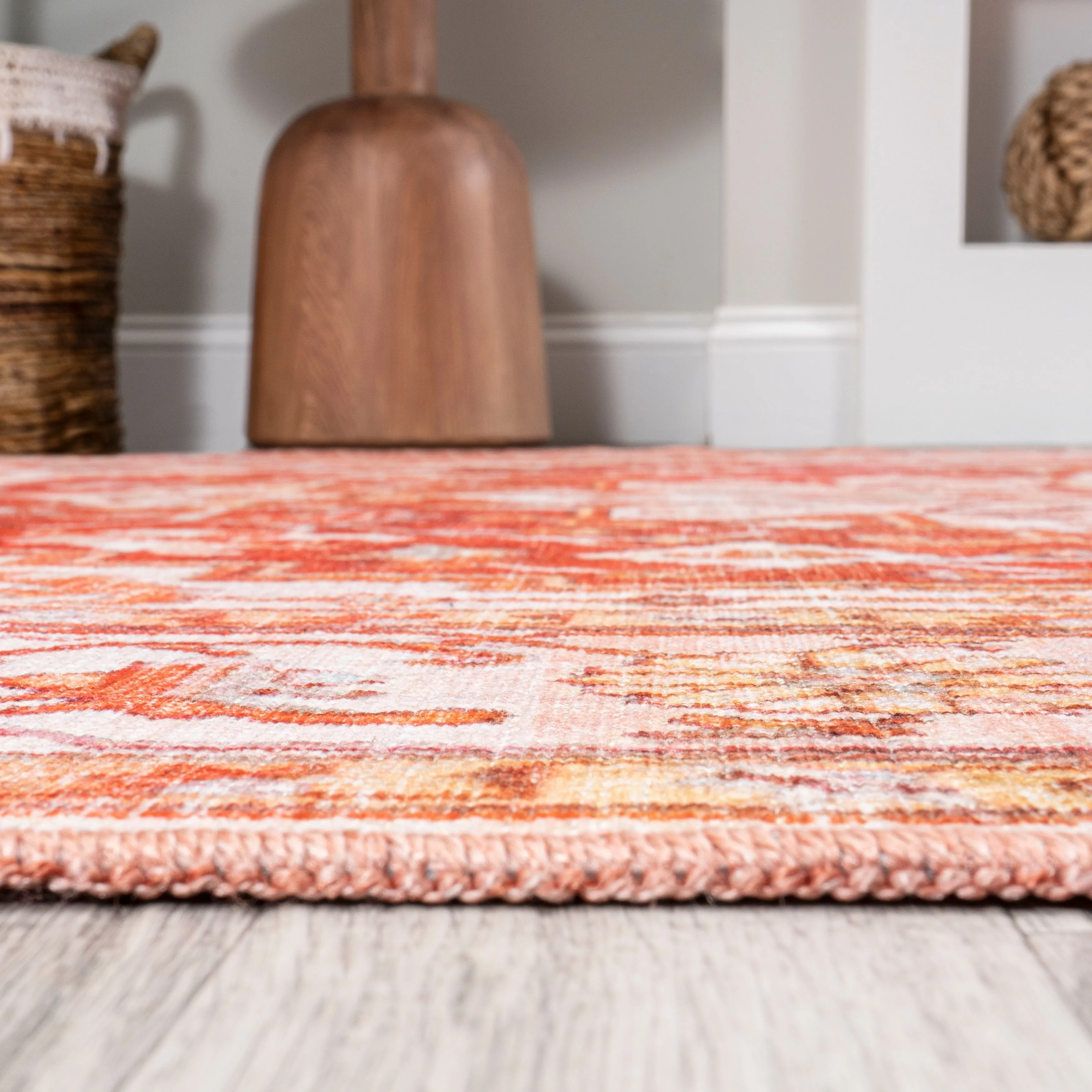 JONATHAN Y Maris Ornate Medallion Machine Washable Area Rug