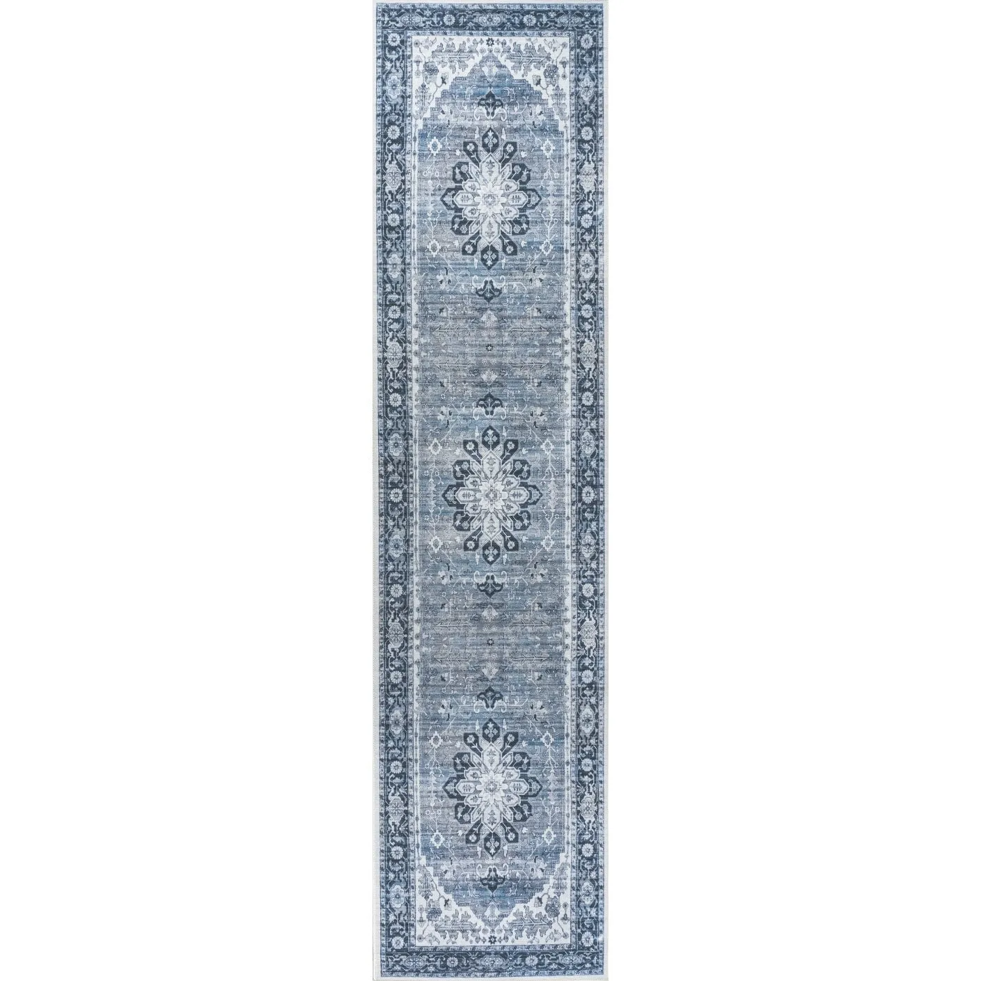 JONATHAN Y Maris Ornate Medallion Machine Washable Area Rug