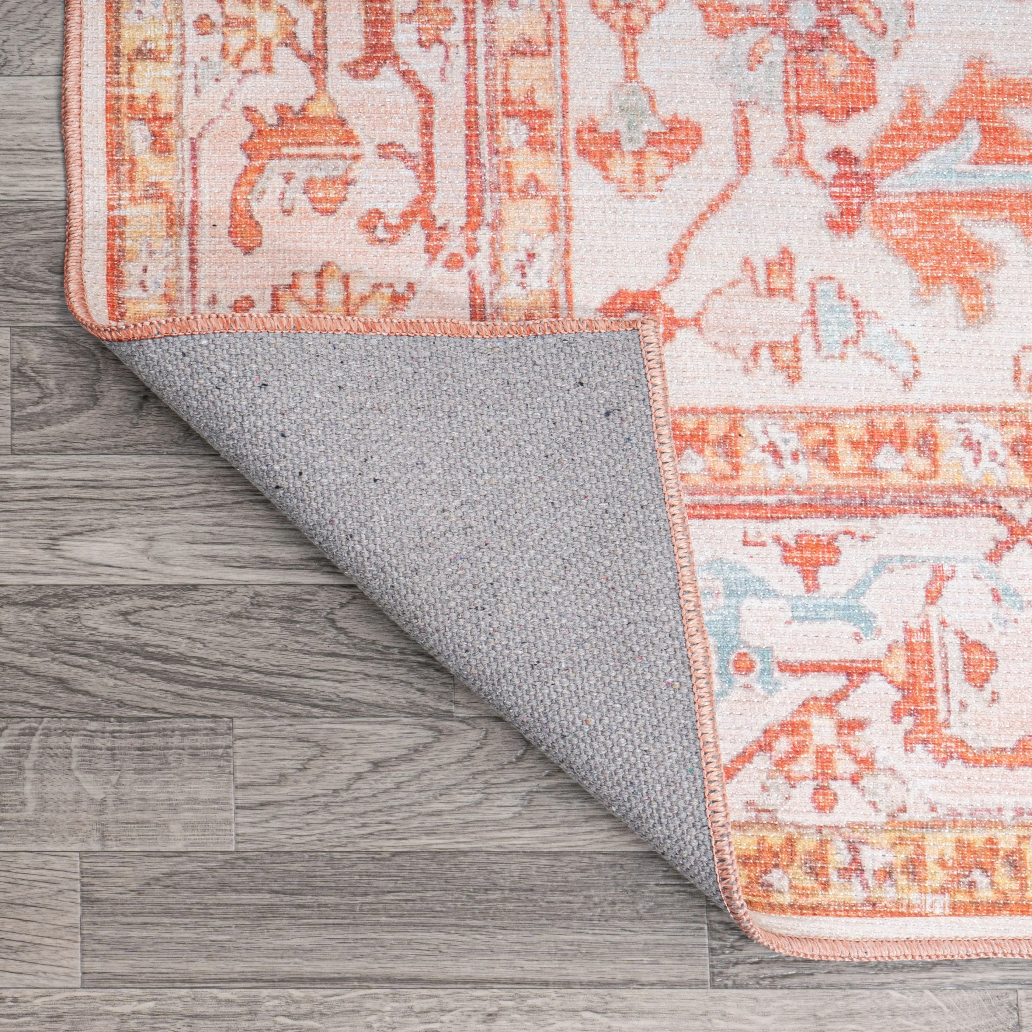 JONATHAN Y Maris Ornate Medallion Machine Washable Area Rug