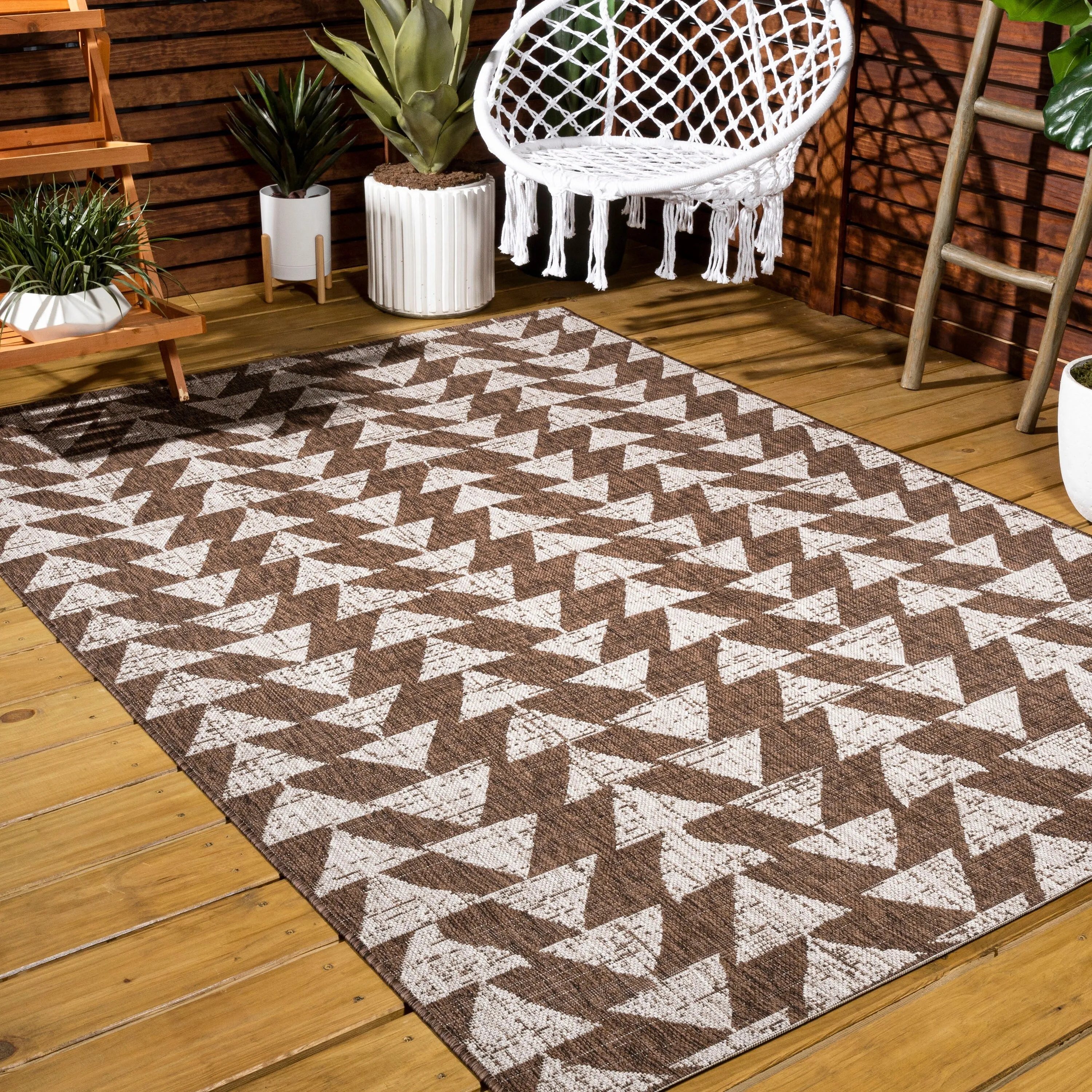 JONATHAN Y Marokko Modern Tribal Geometric Indoor/Outdoor Area Rug