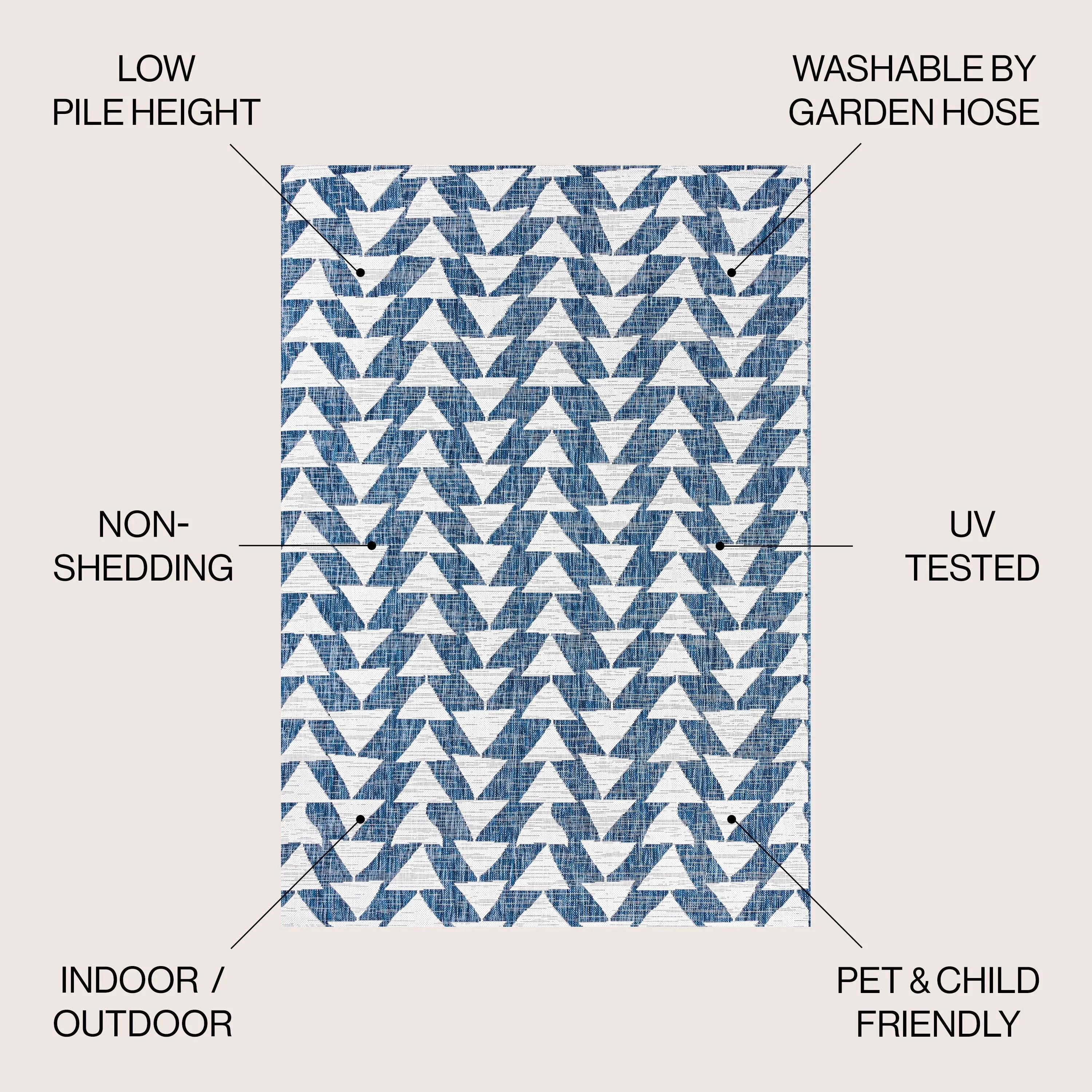 JONATHAN Y Marokko Modern Tribal Geometric Indoor/Outdoor Area Rug