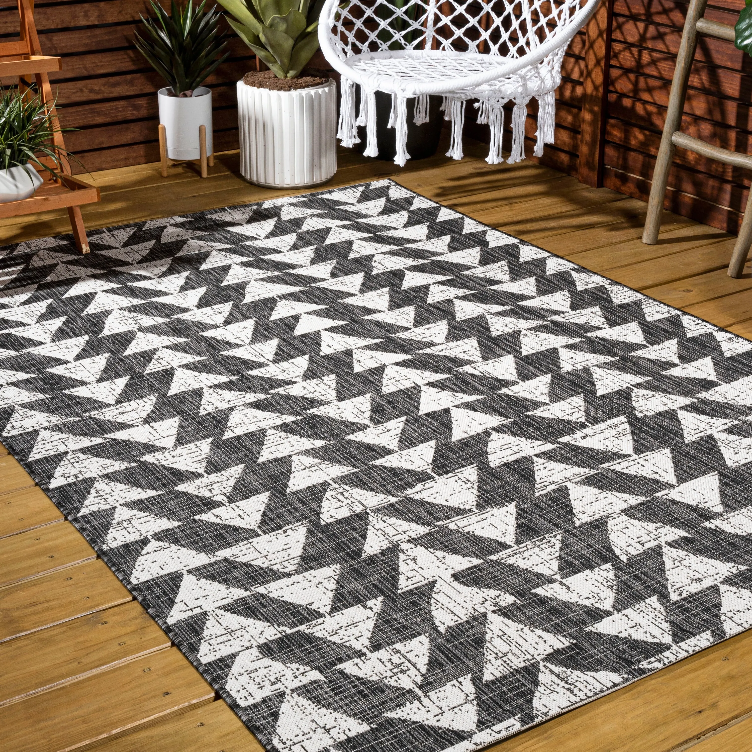 JONATHAN Y Marokko Modern Tribal Geometric Indoor/Outdoor Area Rug