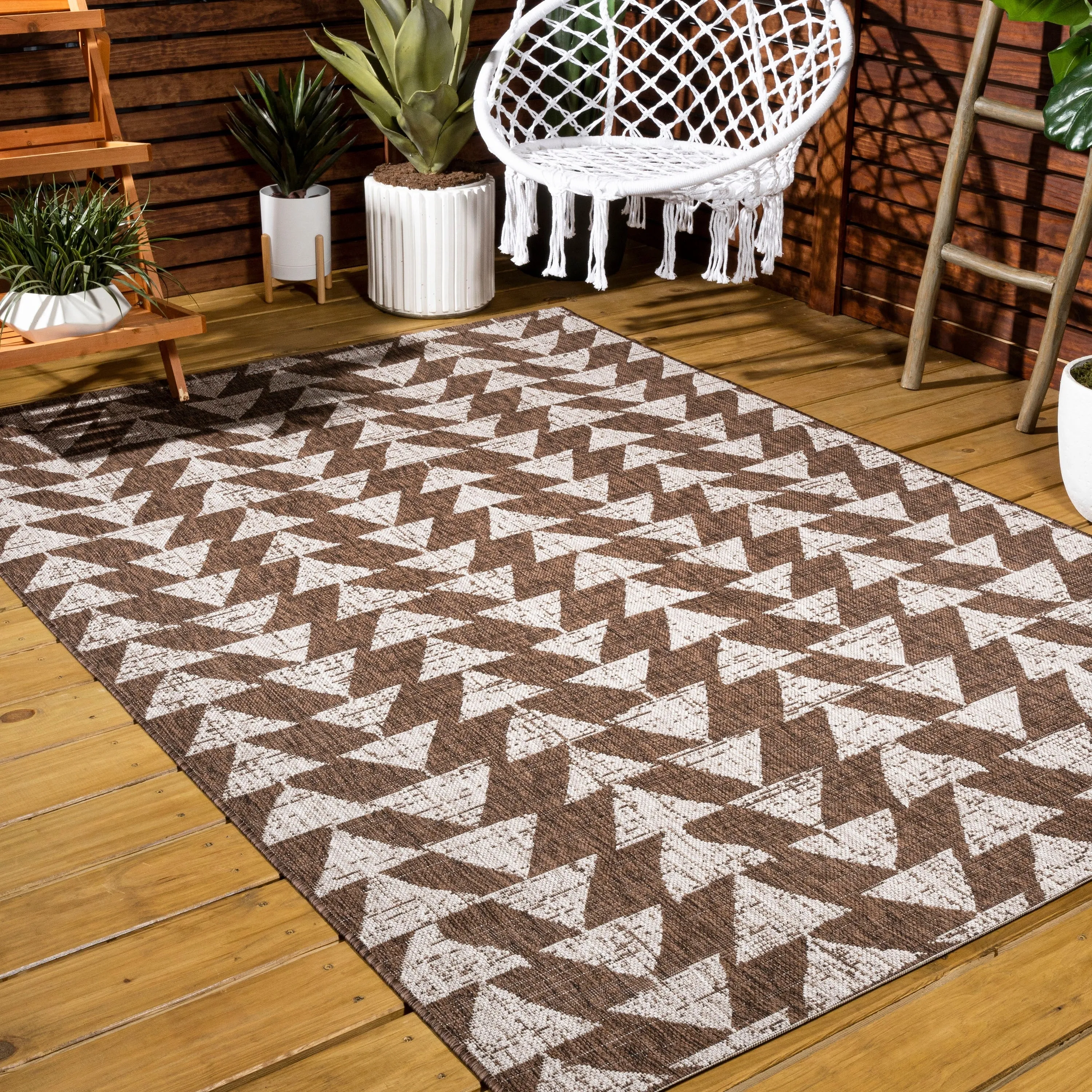 JONATHAN Y Marokko Modern Tribal Geometric Indoor/Outdoor Area Rug