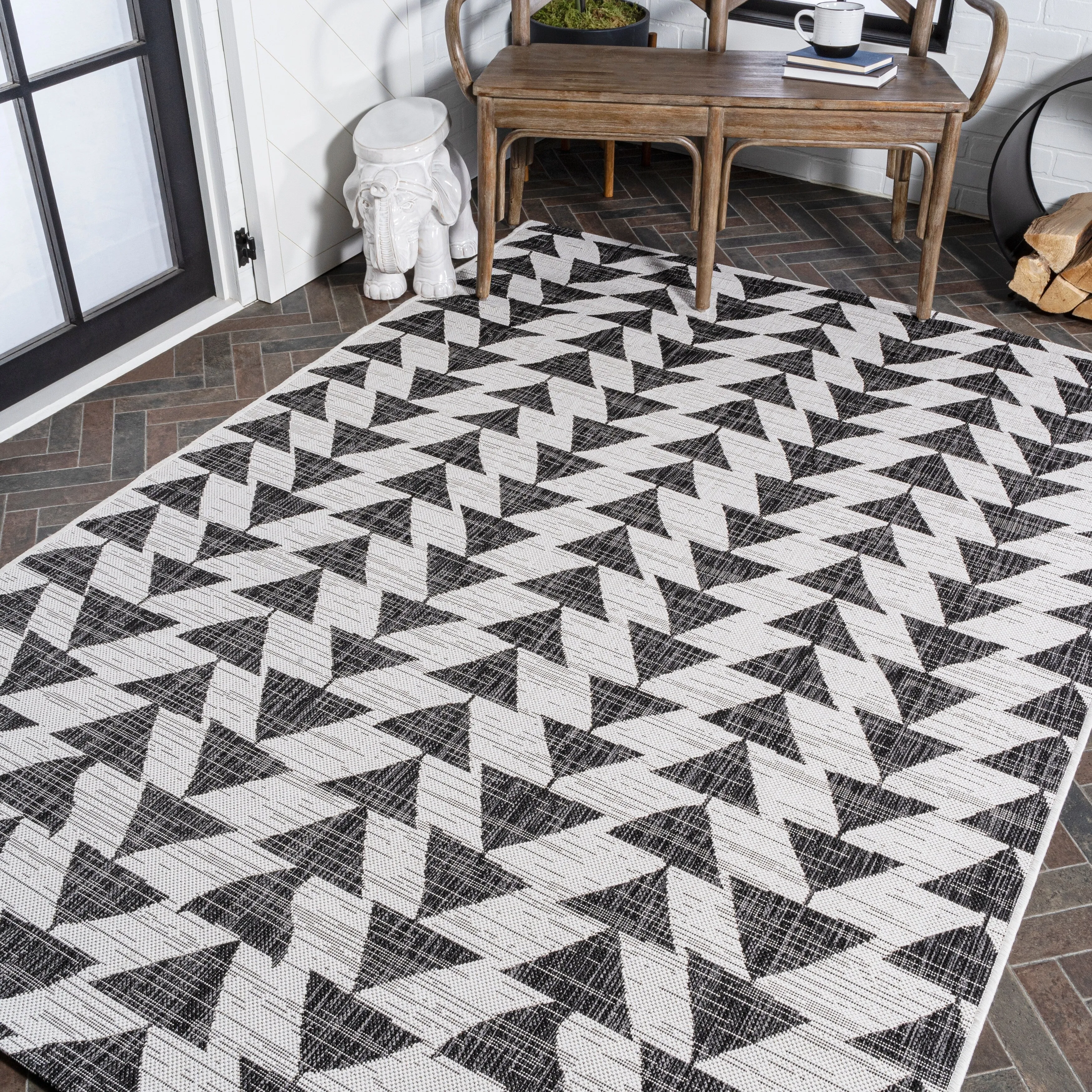 JONATHAN Y Marokko Modern Tribal Geometric Indoor/Outdoor Area Rug