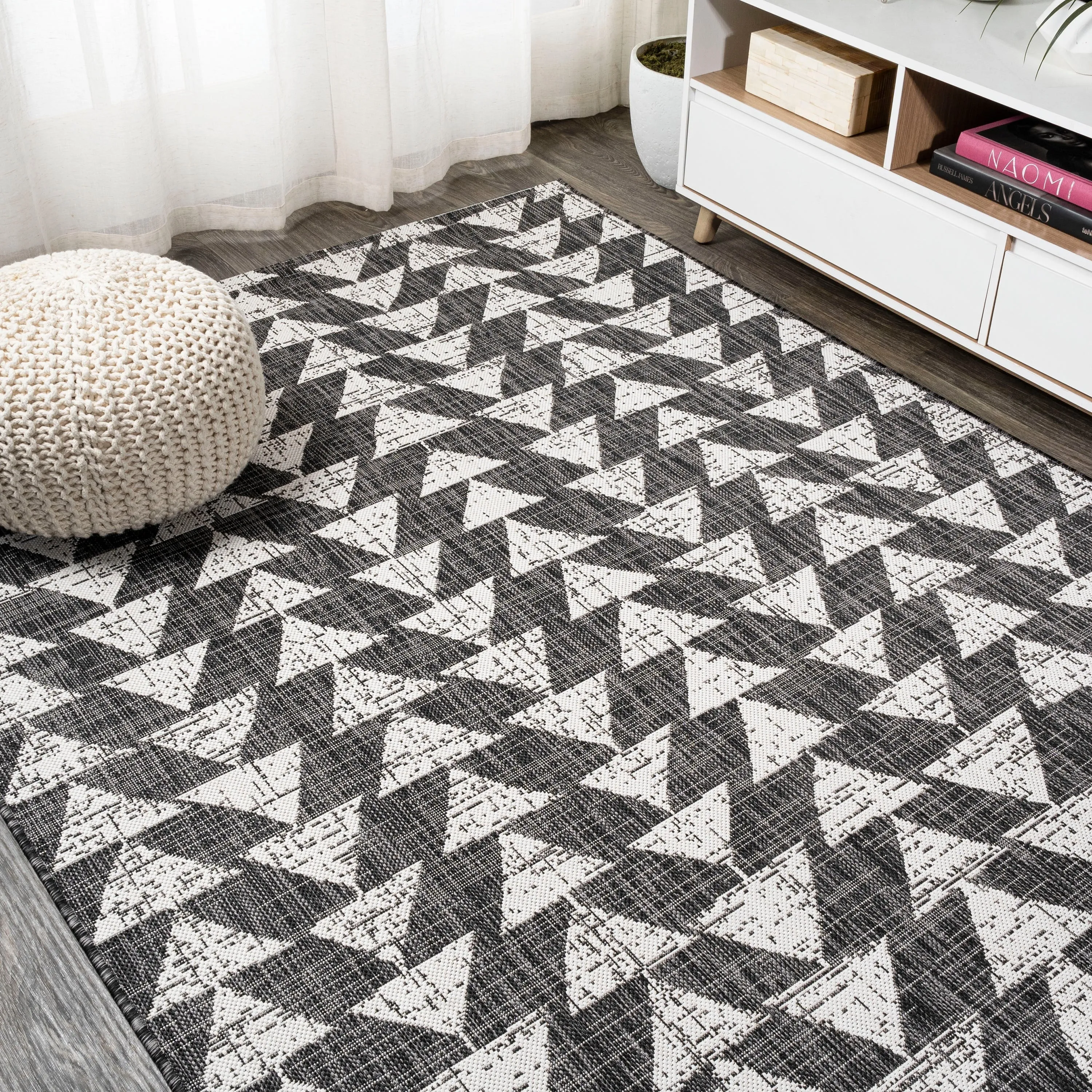 JONATHAN Y Marokko Modern Tribal Geometric Indoor/Outdoor Area Rug