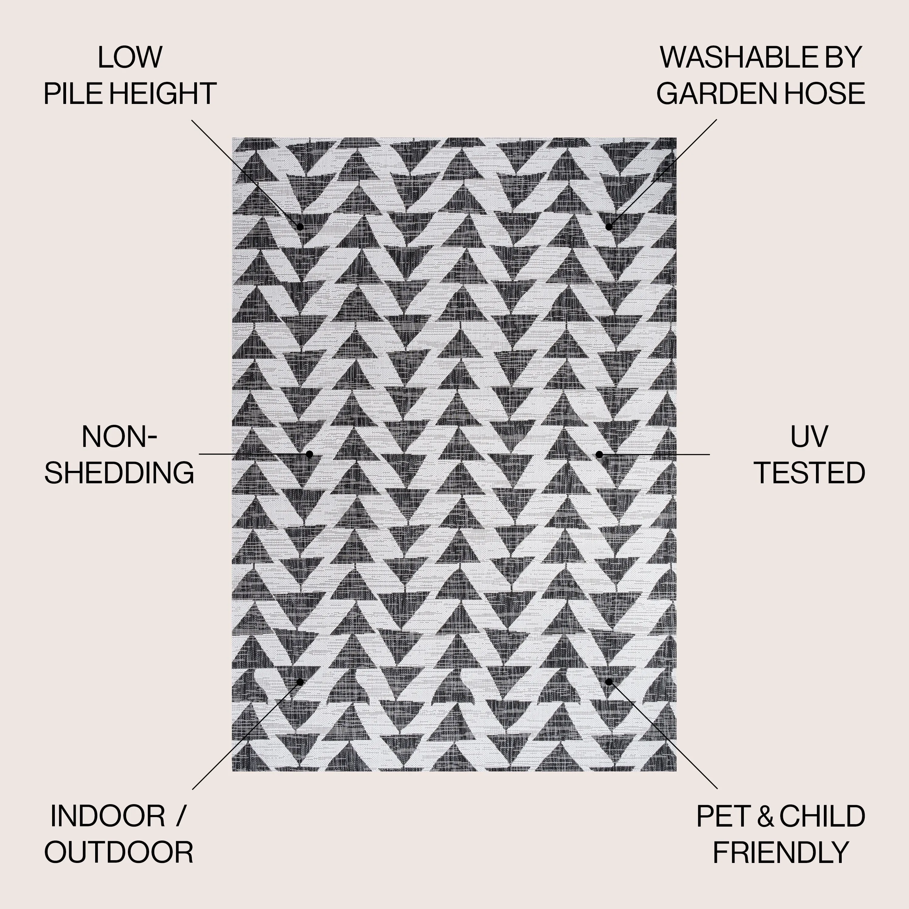 JONATHAN Y Marokko Modern Tribal Geometric Indoor/Outdoor Area Rug