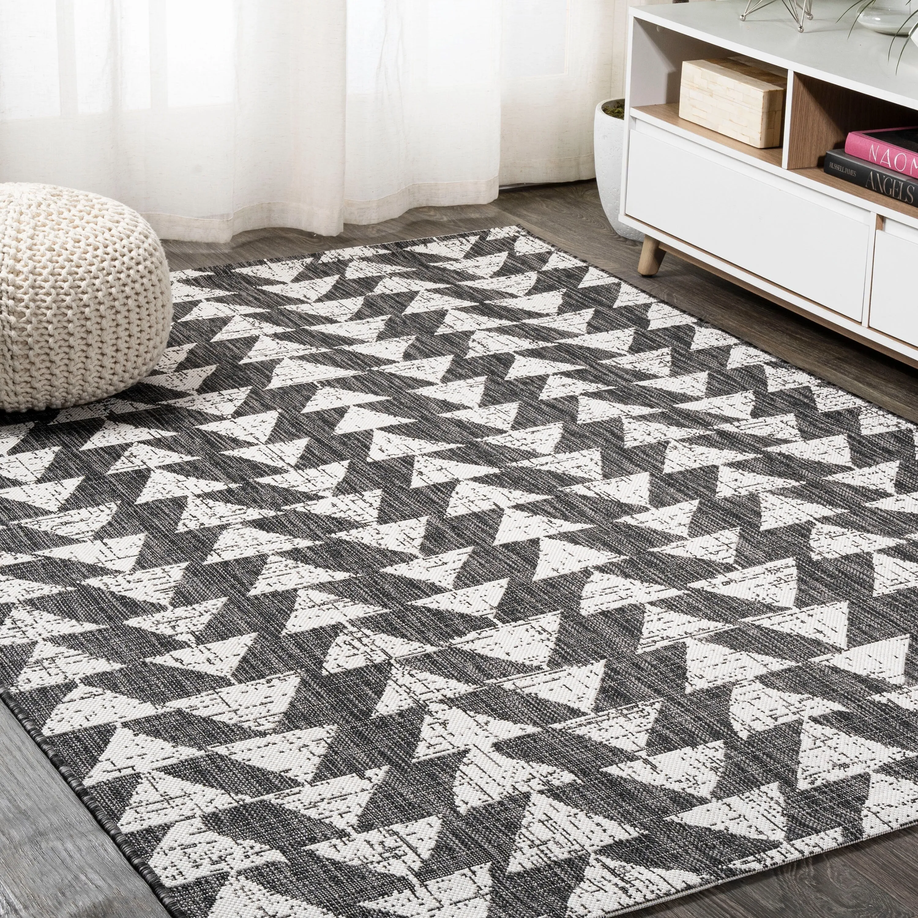 JONATHAN Y Marokko Modern Tribal Geometric Indoor/Outdoor Area Rug