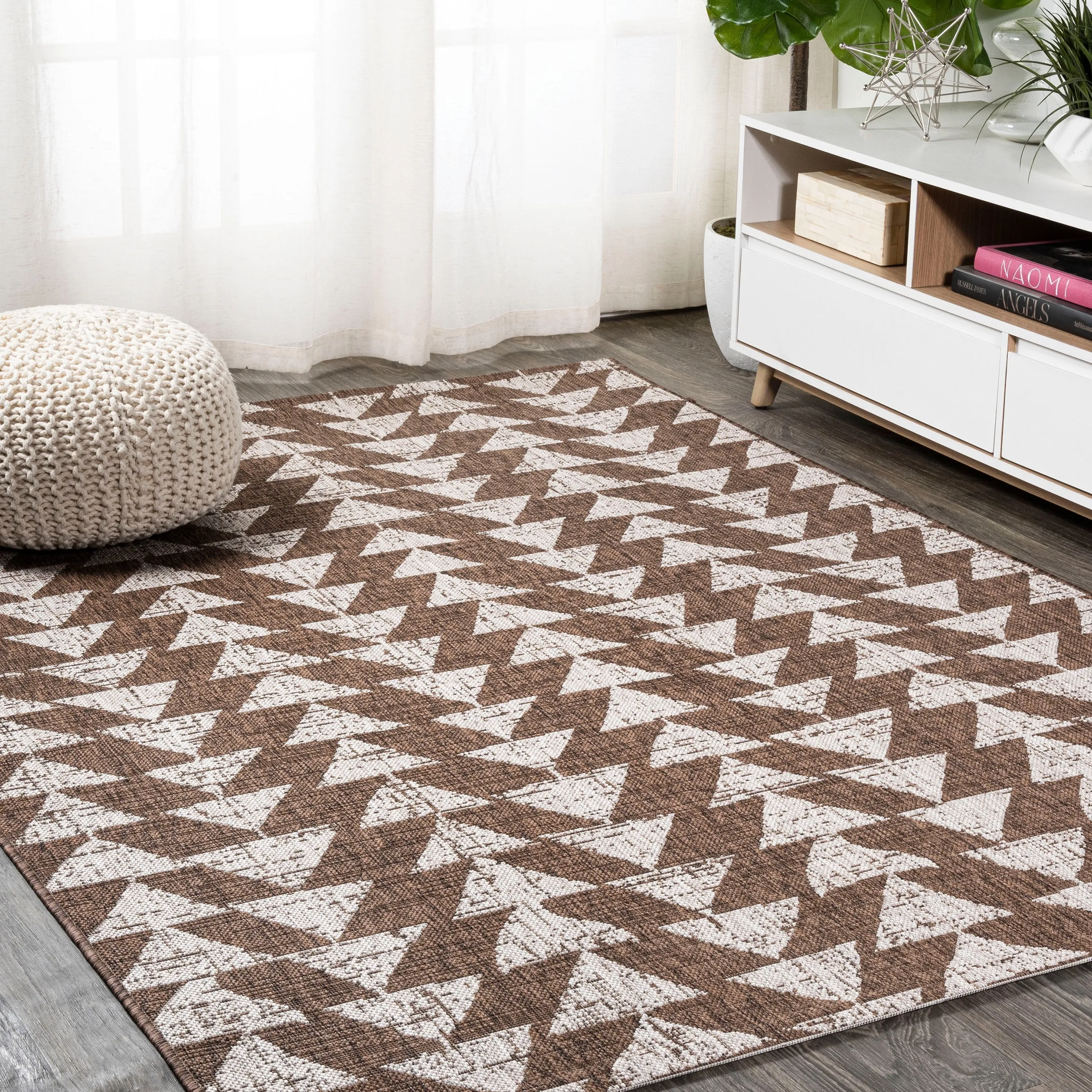 JONATHAN Y Marokko Modern Tribal Geometric Indoor/Outdoor Area Rug