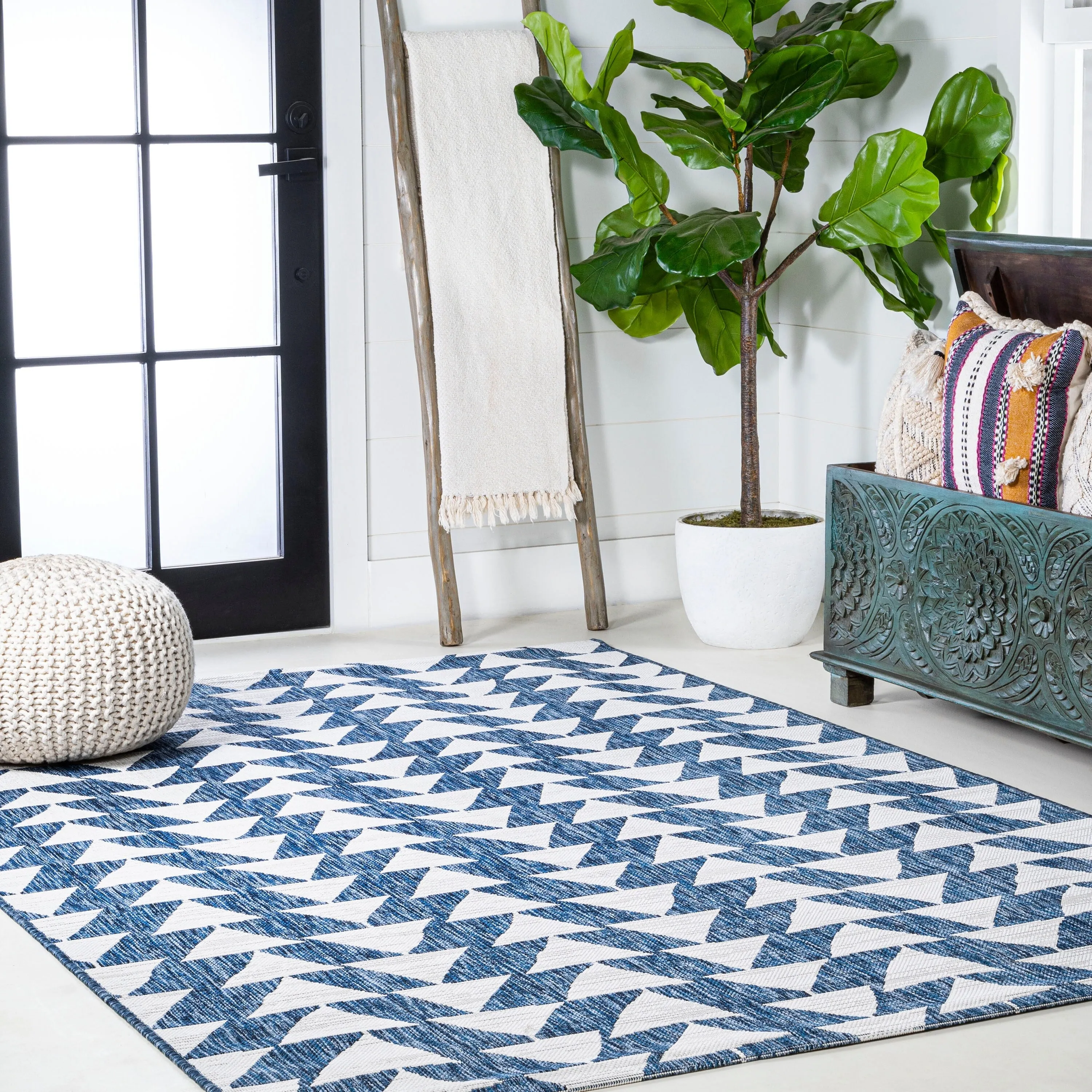 JONATHAN Y Marokko Modern Tribal Geometric Indoor/Outdoor Area Rug