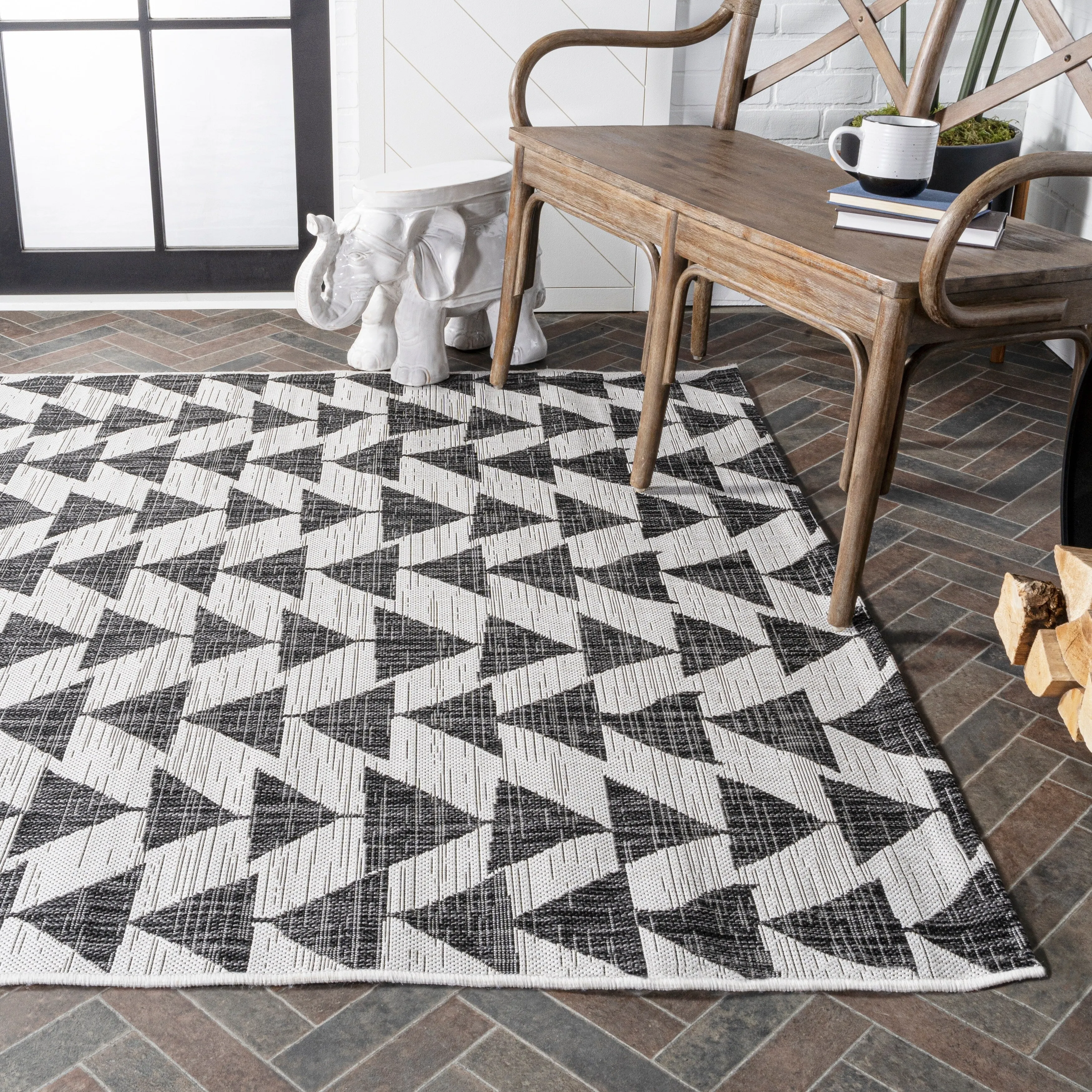JONATHAN Y Marokko Modern Tribal Geometric Indoor/Outdoor Area Rug
