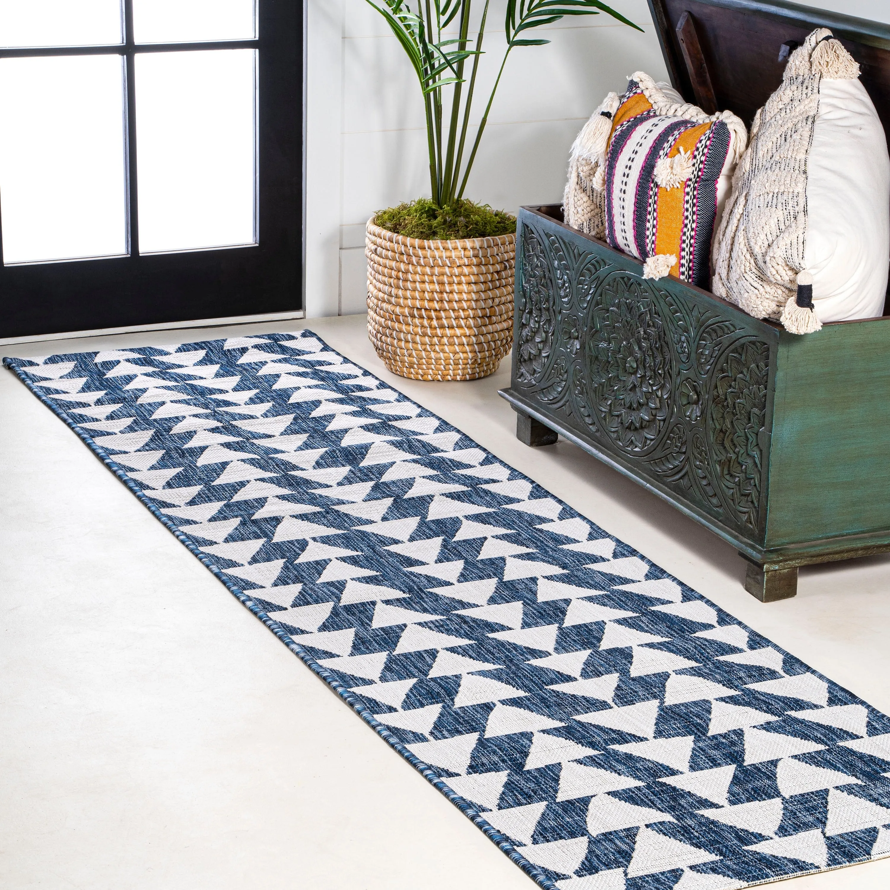 JONATHAN Y Marokko Modern Tribal Geometric Indoor/Outdoor Area Rug