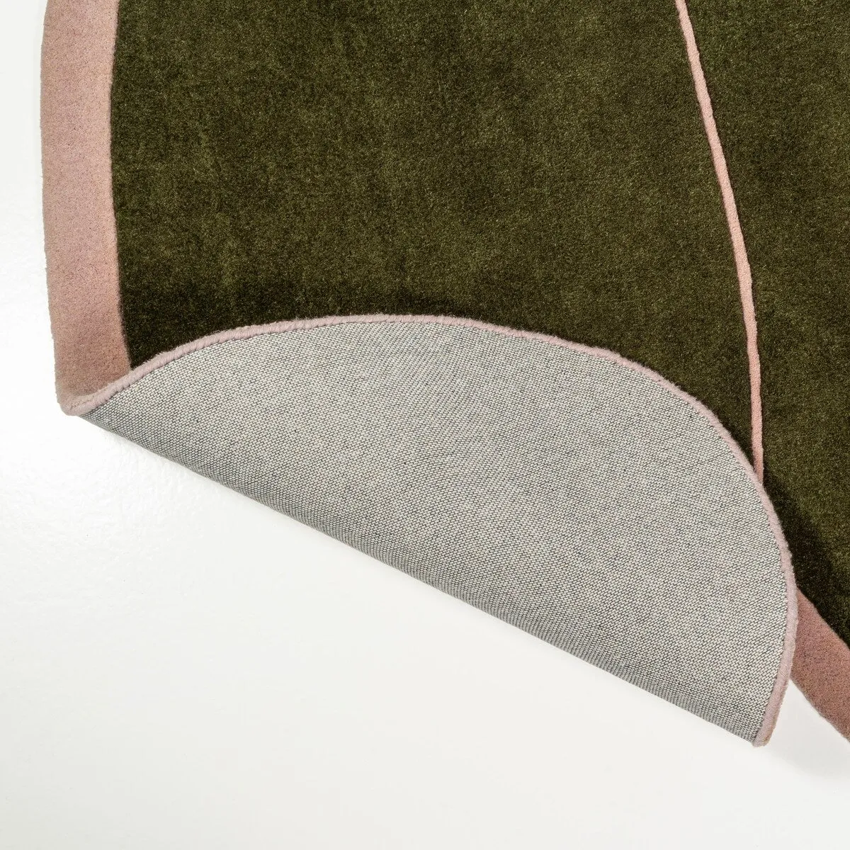 JONATHAN Y Mosaic Modern Border Geometric Handwoven Wool Green/Pink Area Rug