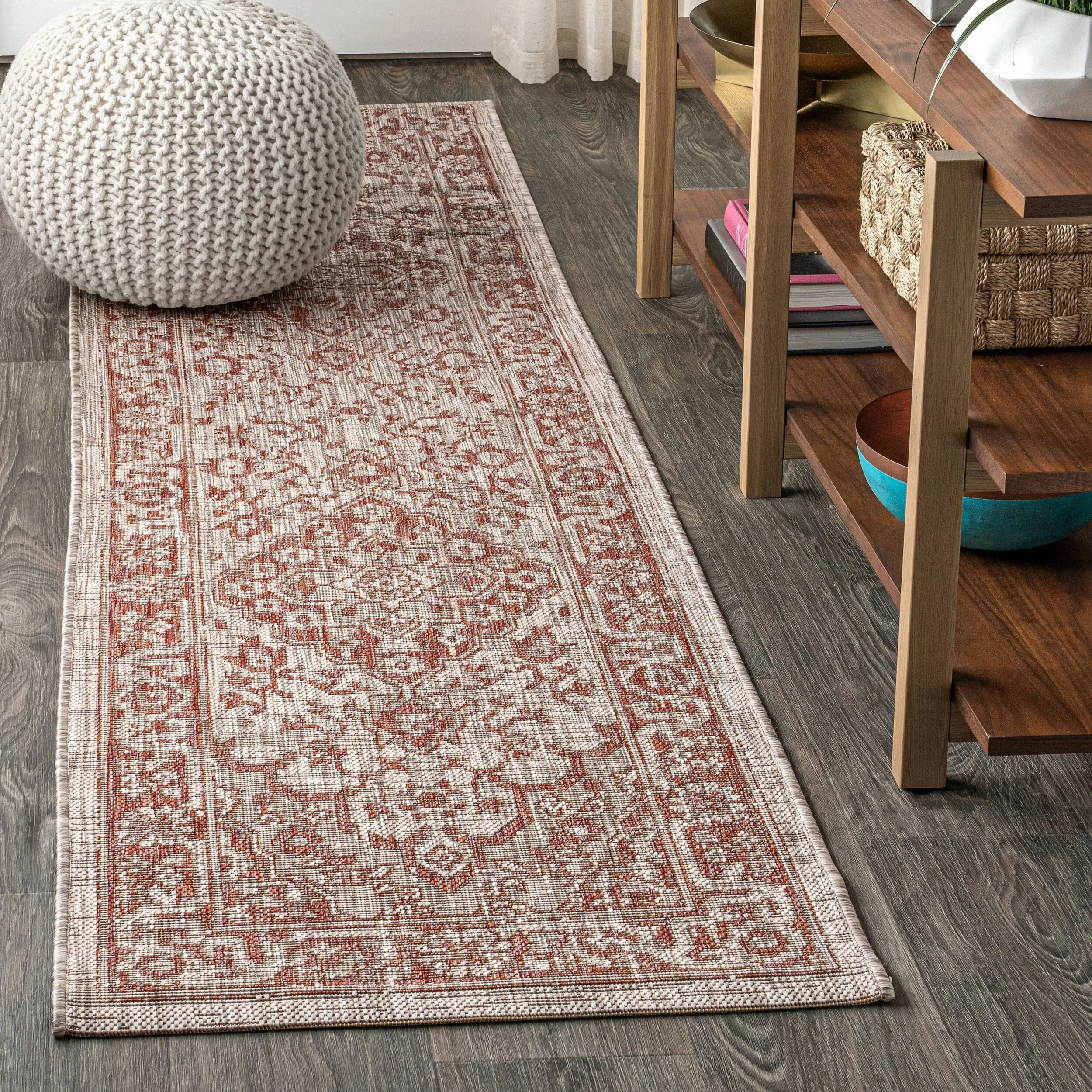 JONATHAN Y Palazzo Boho Medallion Textured Weave Indoor/Outdoor Area Rug