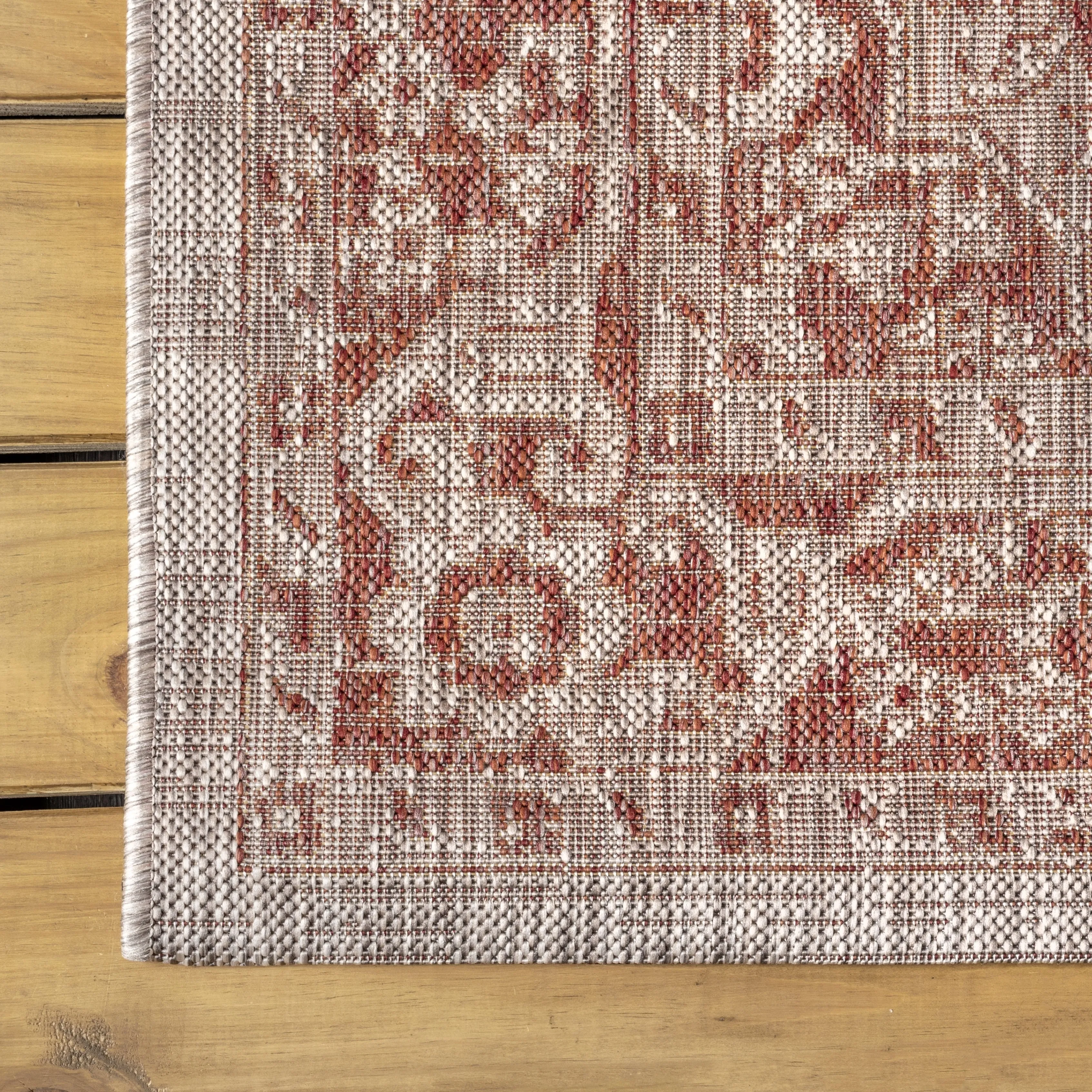 JONATHAN Y Palazzo Boho Medallion Textured Weave Indoor/Outdoor Area Rug