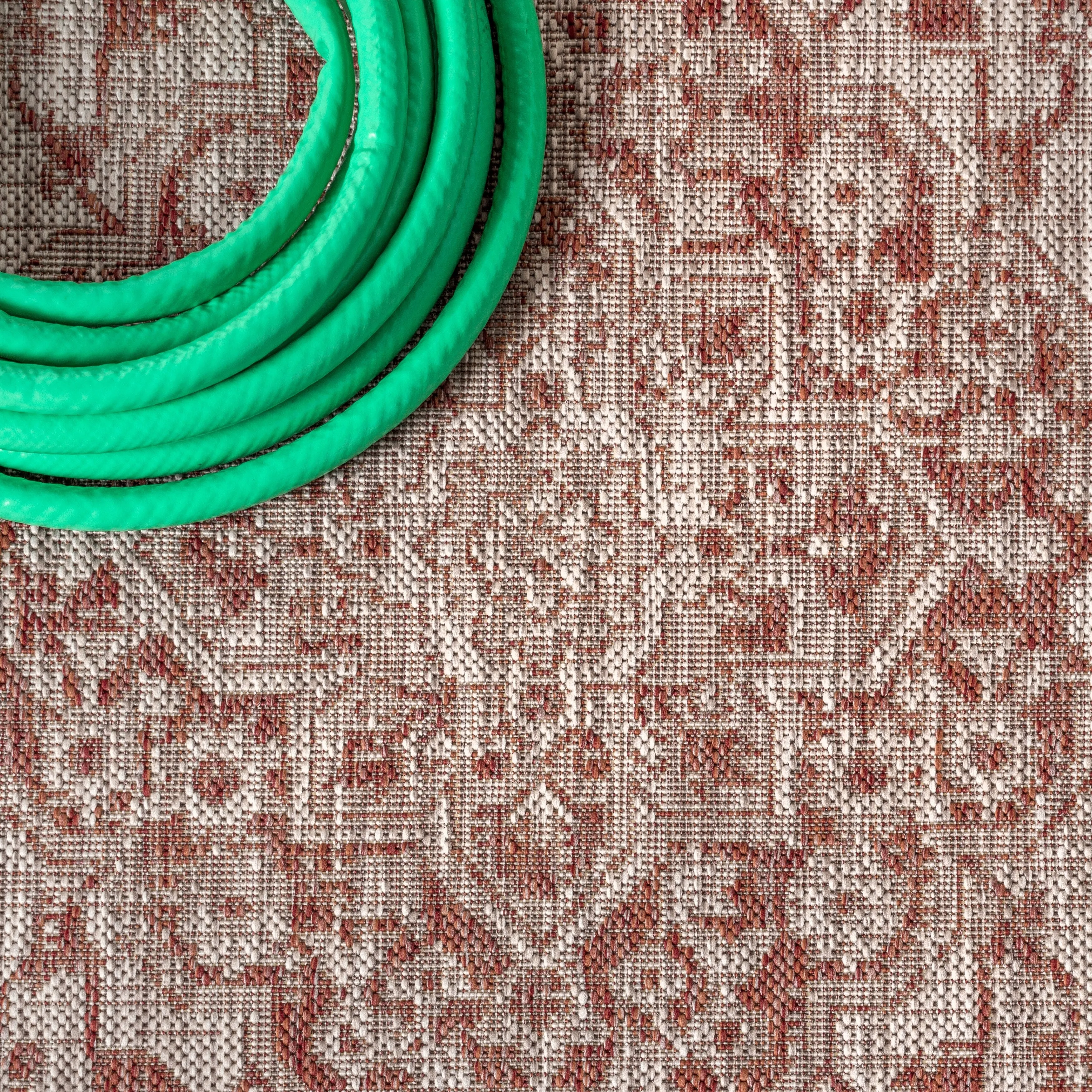 JONATHAN Y Palazzo Boho Medallion Textured Weave Indoor/Outdoor Area Rug