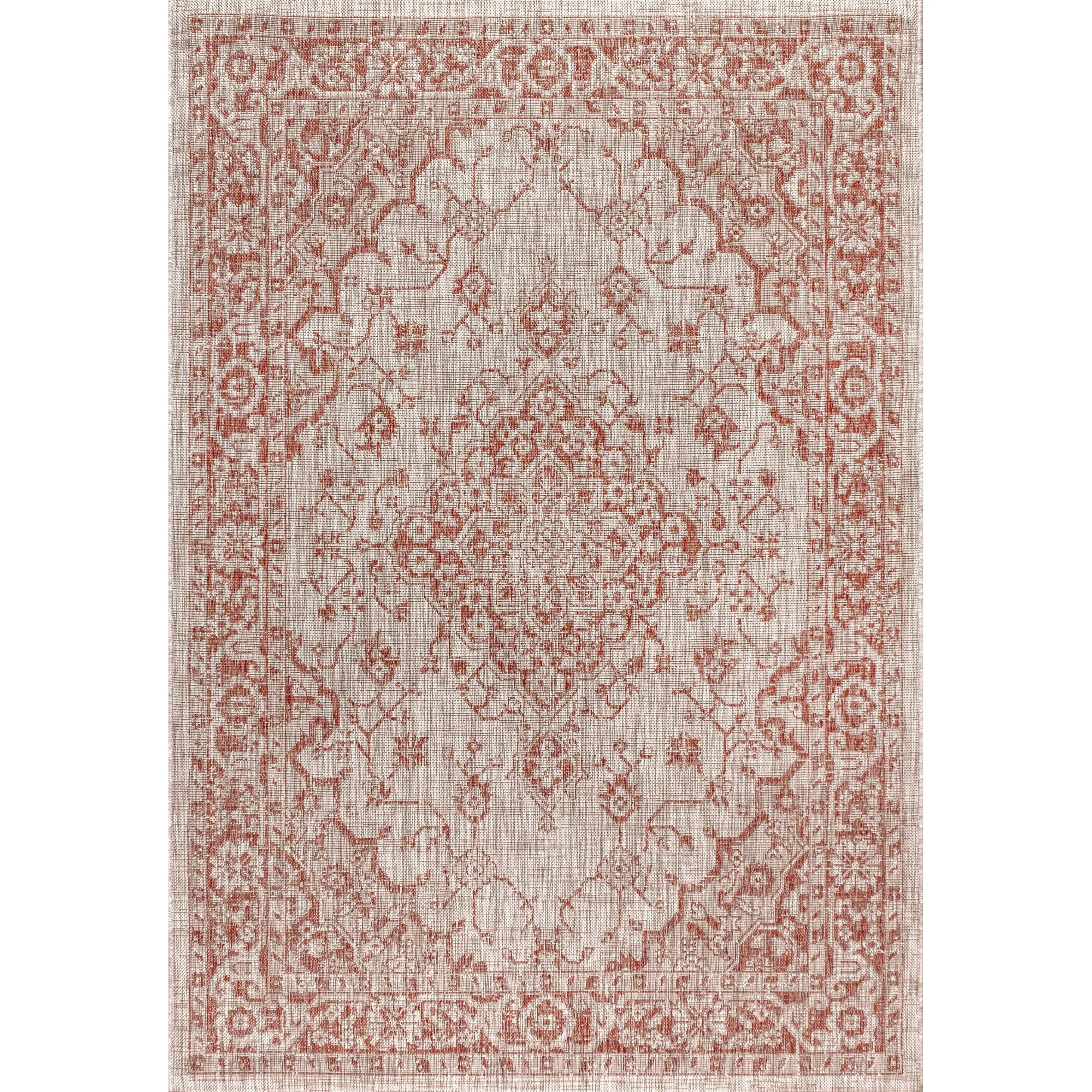 JONATHAN Y Palazzo Boho Medallion Textured Weave Indoor/Outdoor Area Rug