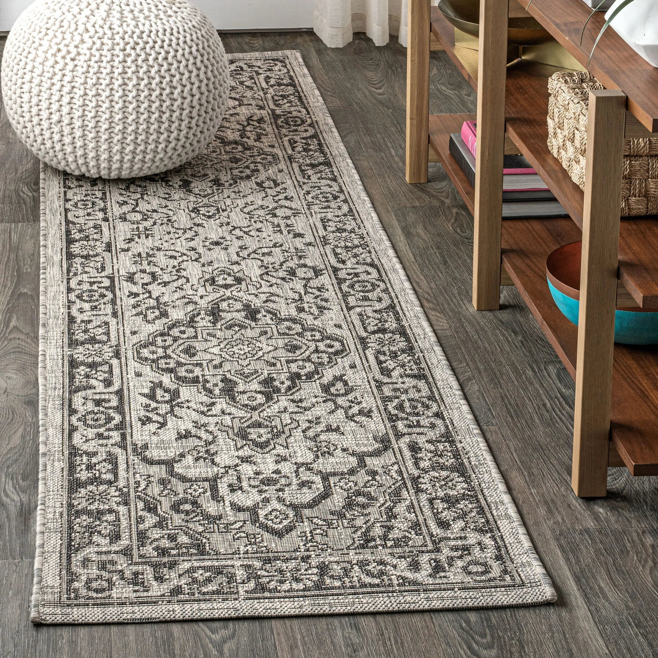 JONATHAN Y Palazzo Boho Medallion Textured Weave Indoor/Outdoor Area Rug
