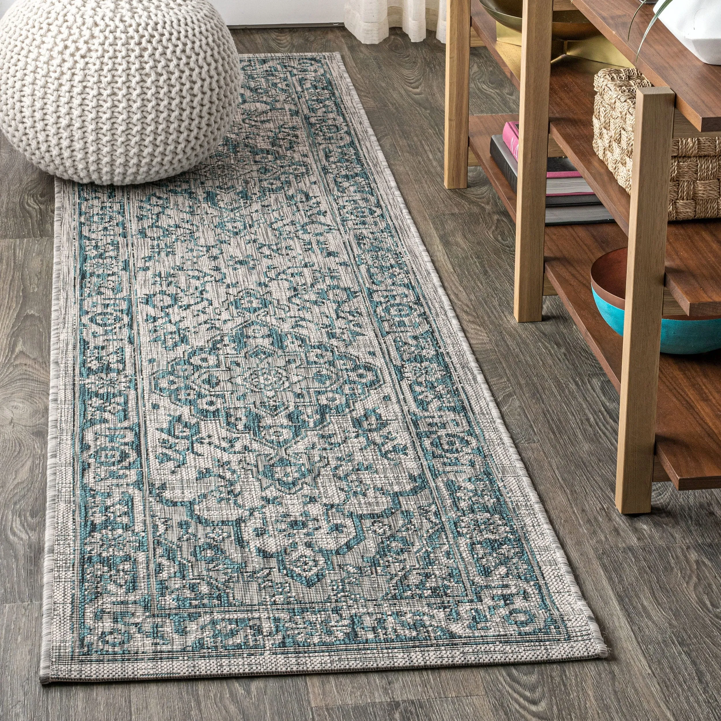 JONATHAN Y Palazzo Boho Medallion Textured Weave Indoor/Outdoor Area Rug