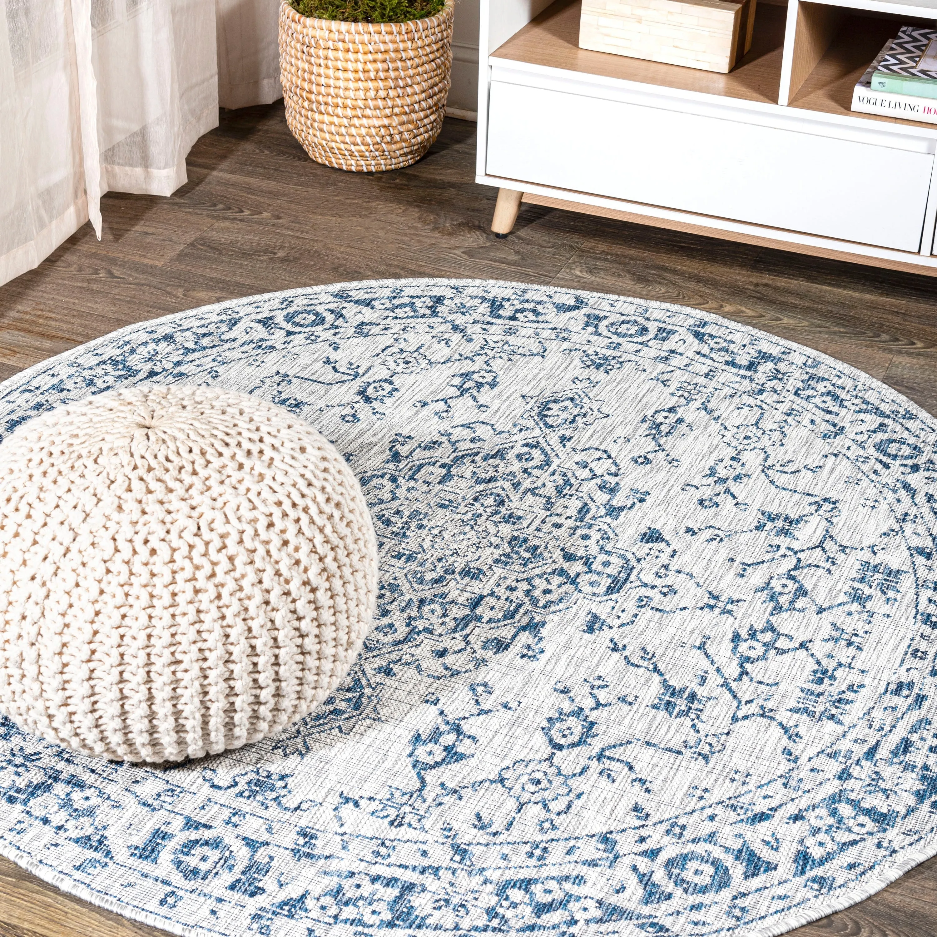 JONATHAN Y Palazzo Boho Medallion Textured Weave Indoor/Outdoor Area Rug
