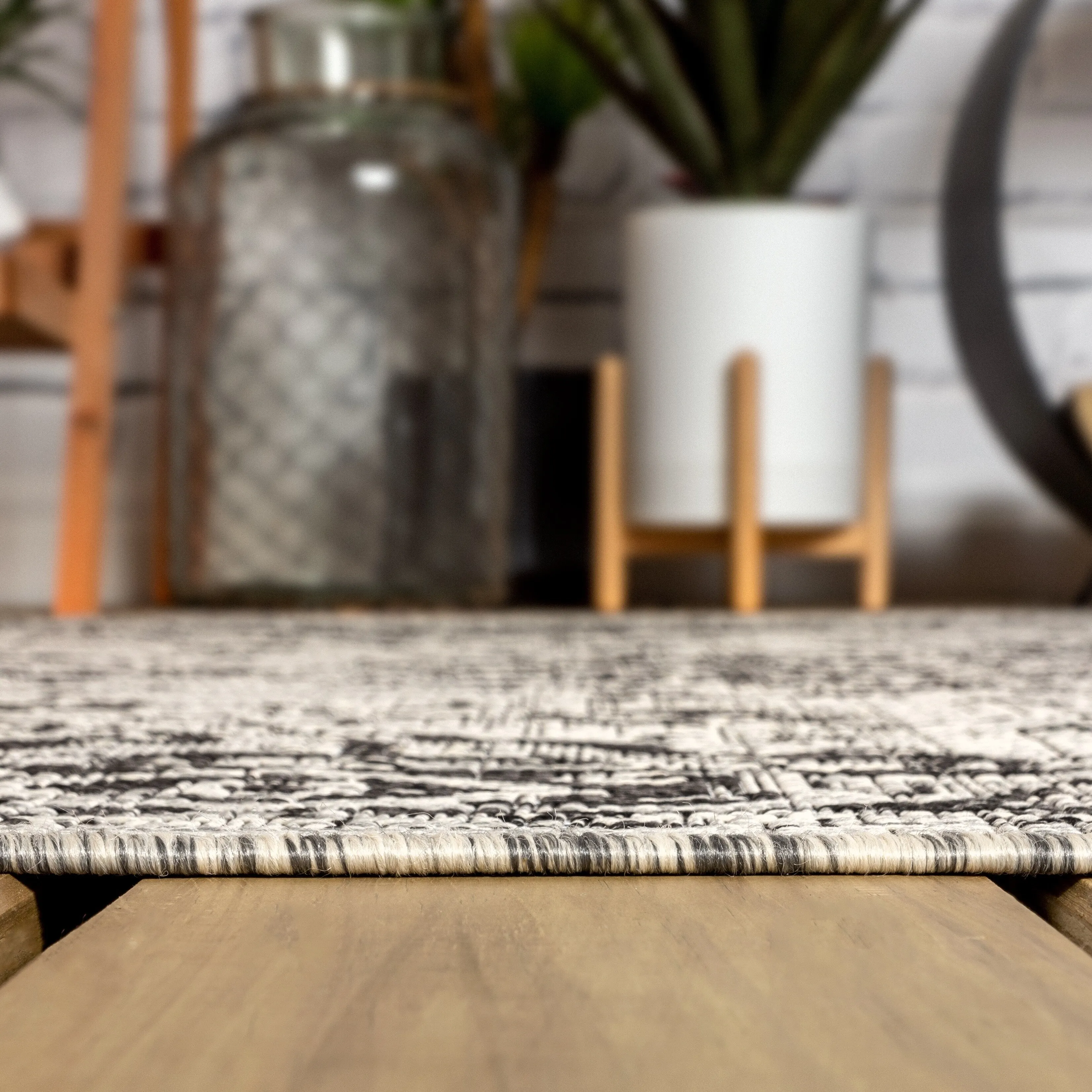 JONATHAN Y Palazzo Boho Medallion Textured Weave Indoor/Outdoor Area Rug