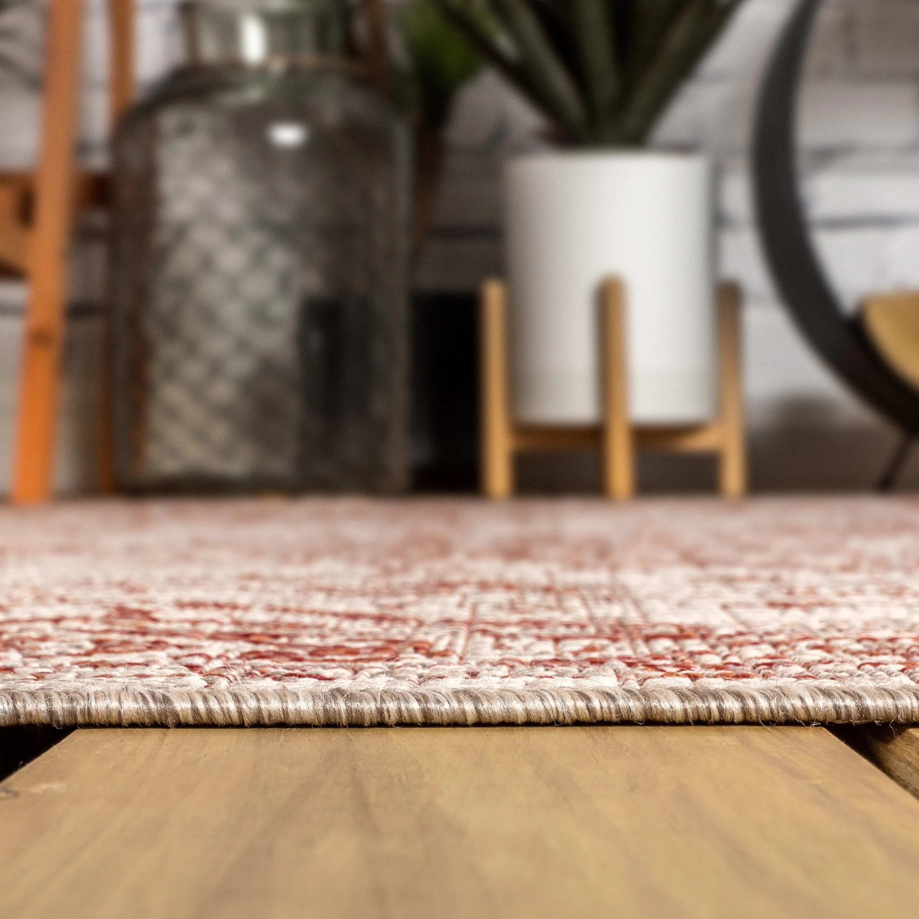 JONATHAN Y Palazzo Boho Medallion Textured Weave Indoor/Outdoor Area Rug
