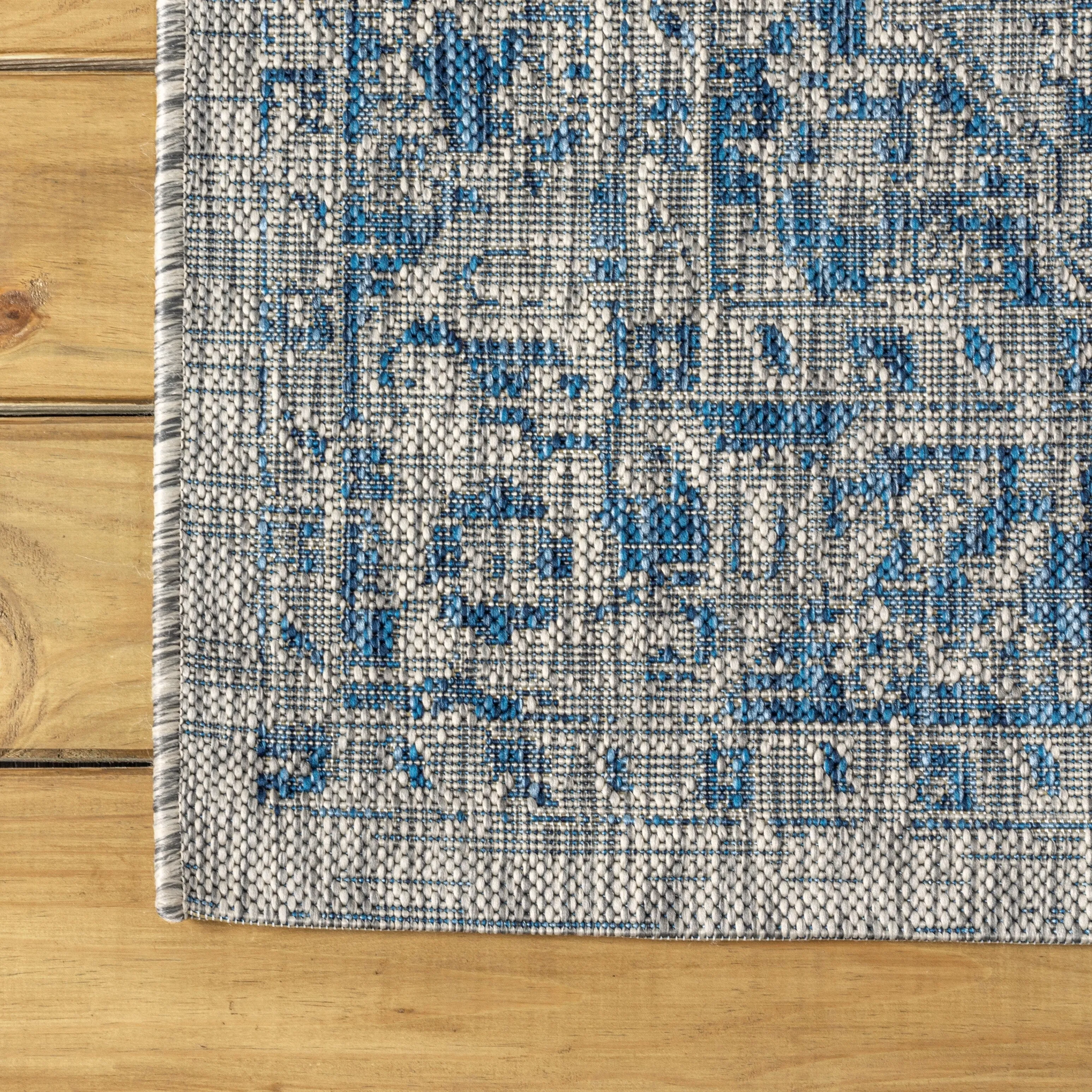 JONATHAN Y Palazzo Boho Medallion Textured Weave Indoor/Outdoor Area Rug