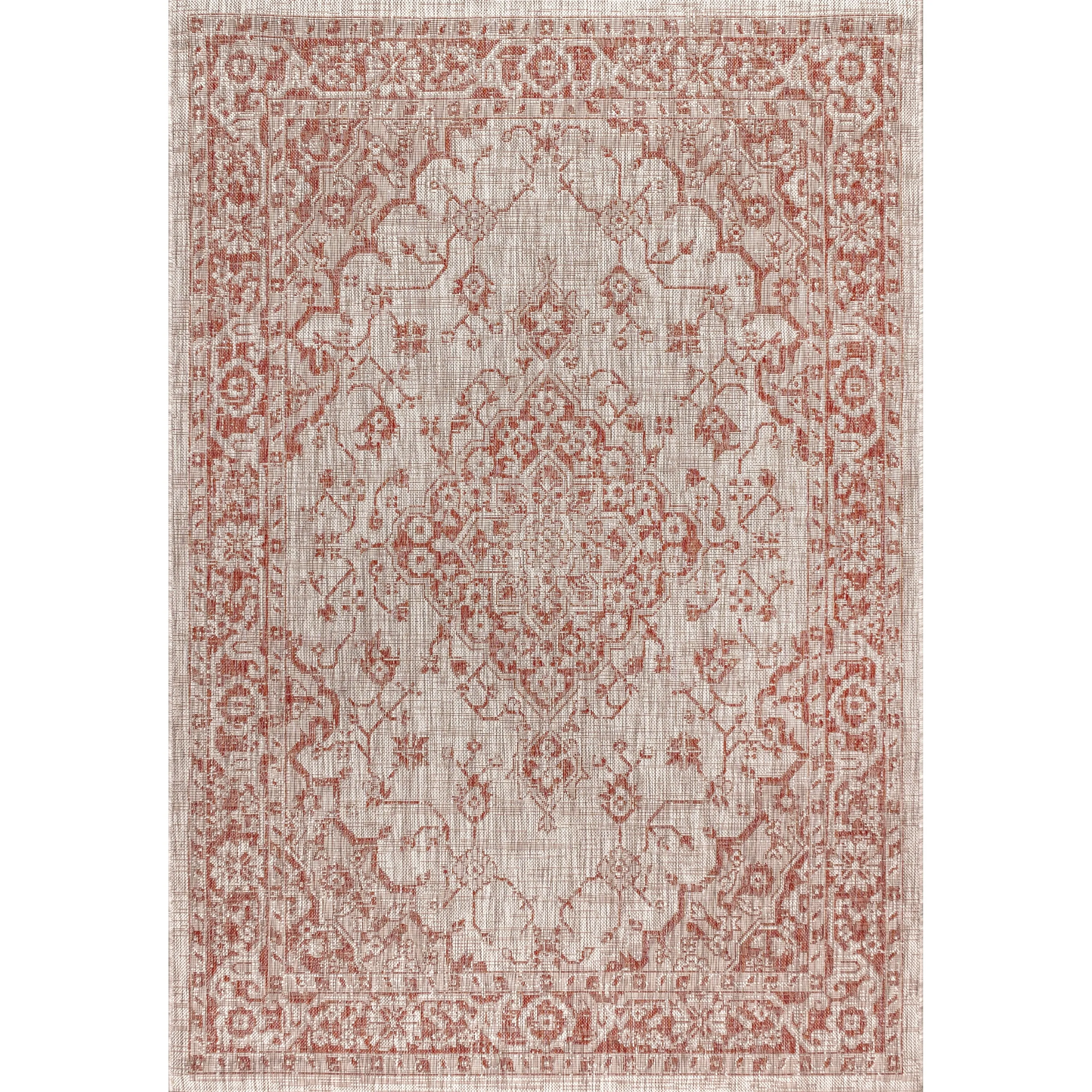 JONATHAN Y Palazzo Boho Medallion Textured Weave Indoor/Outdoor Area Rug