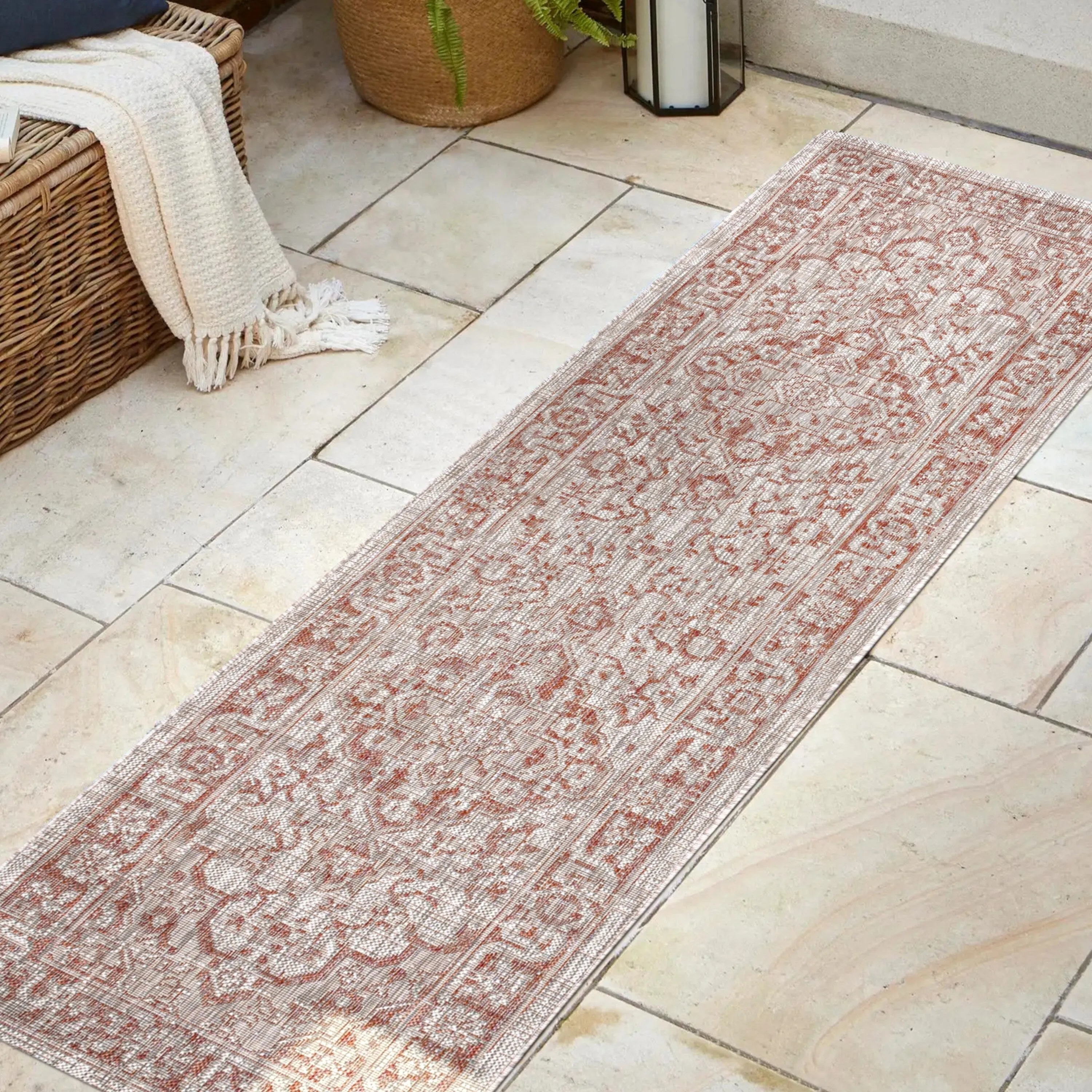 JONATHAN Y Palazzo Boho Medallion Textured Weave Indoor/Outdoor Area Rug