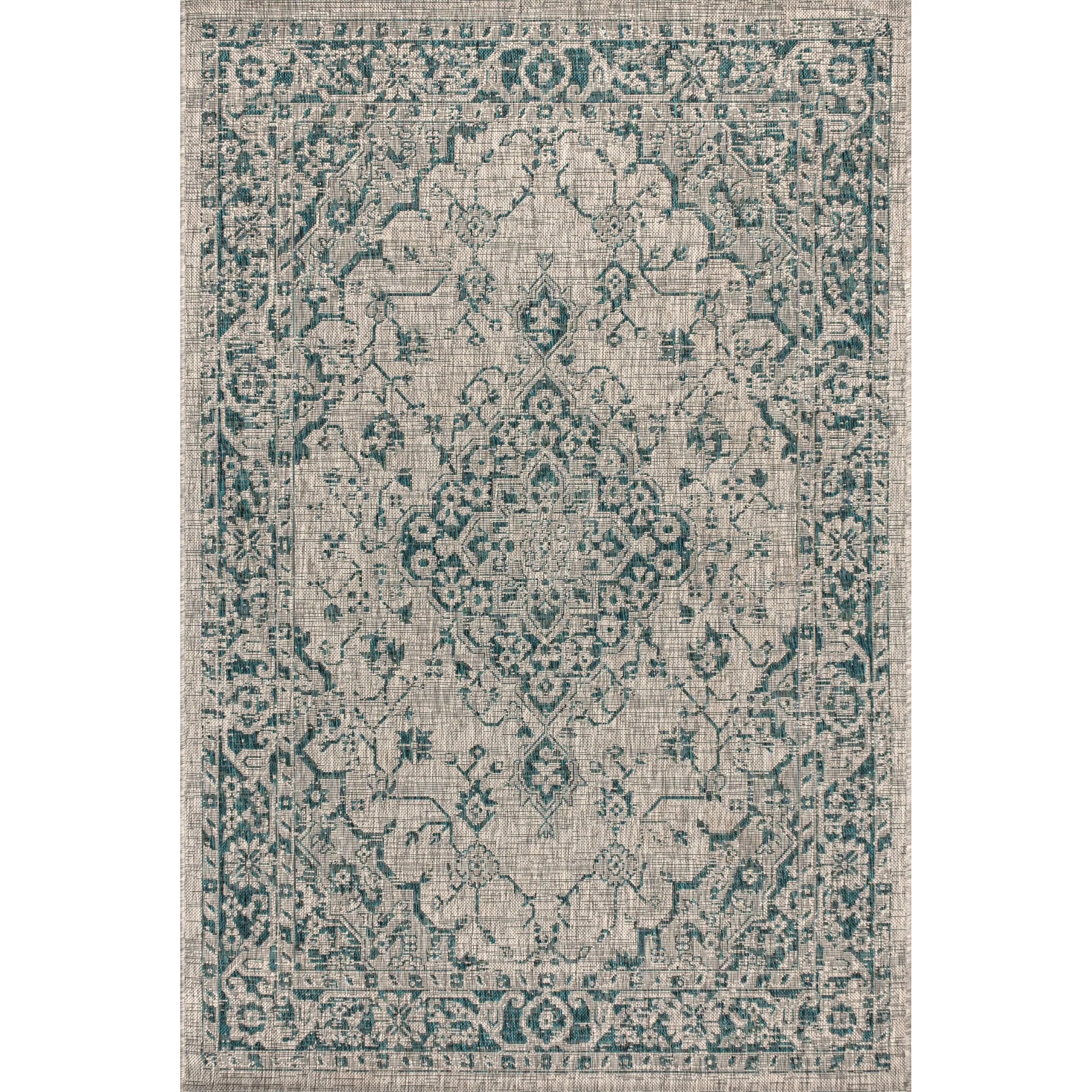 JONATHAN Y Palazzo Boho Medallion Textured Weave Indoor/Outdoor Area Rug