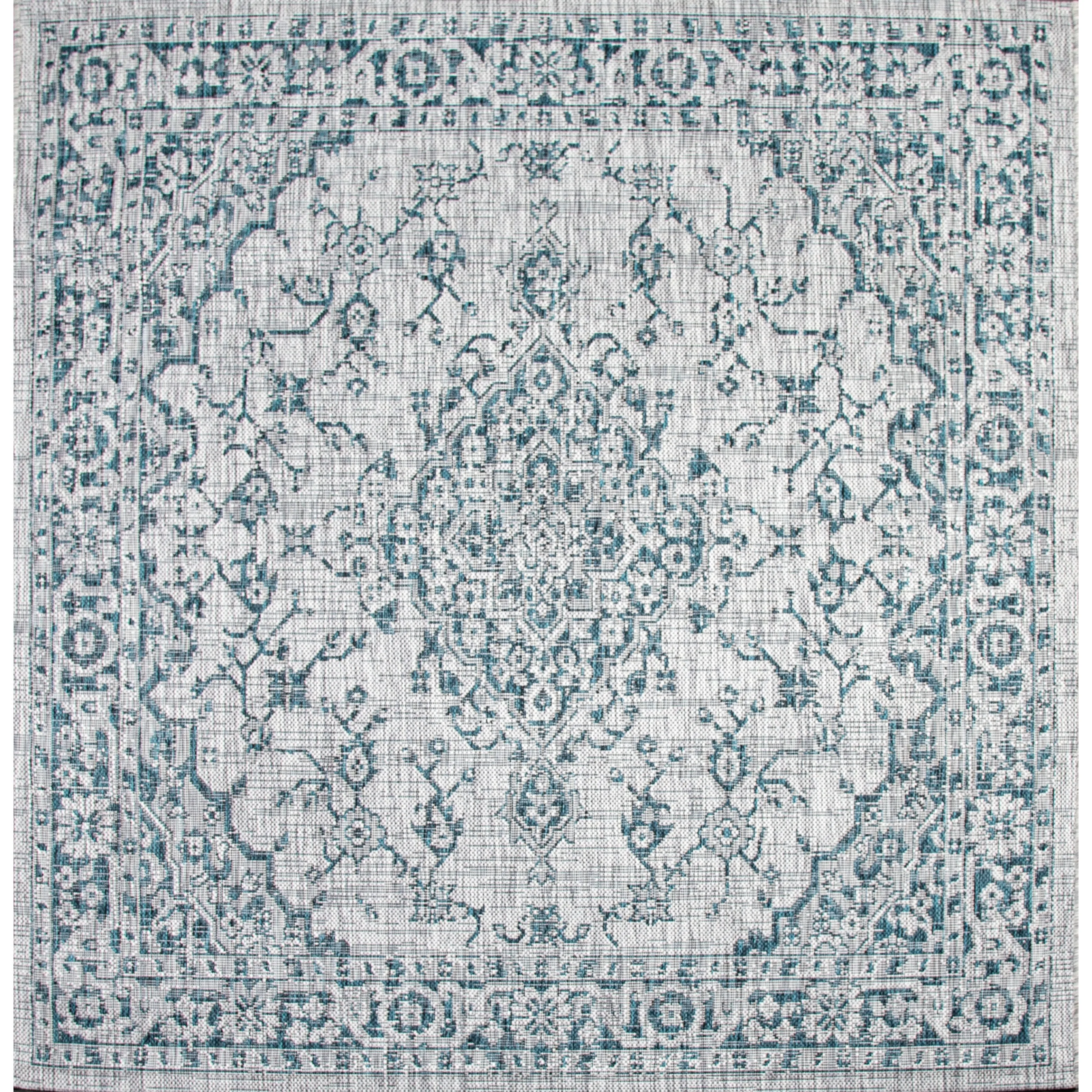 JONATHAN Y Palazzo Boho Medallion Textured Weave Indoor/Outdoor Area Rug