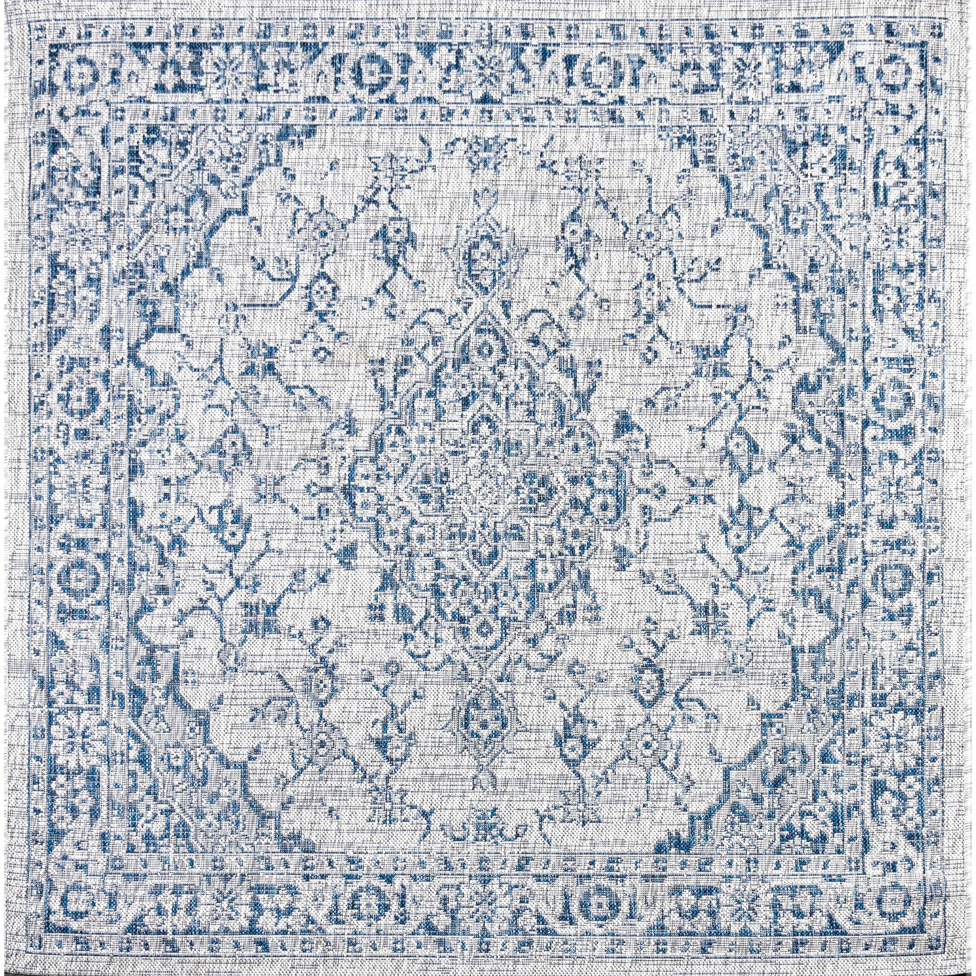 JONATHAN Y Palazzo Boho Medallion Textured Weave Indoor/Outdoor Area Rug