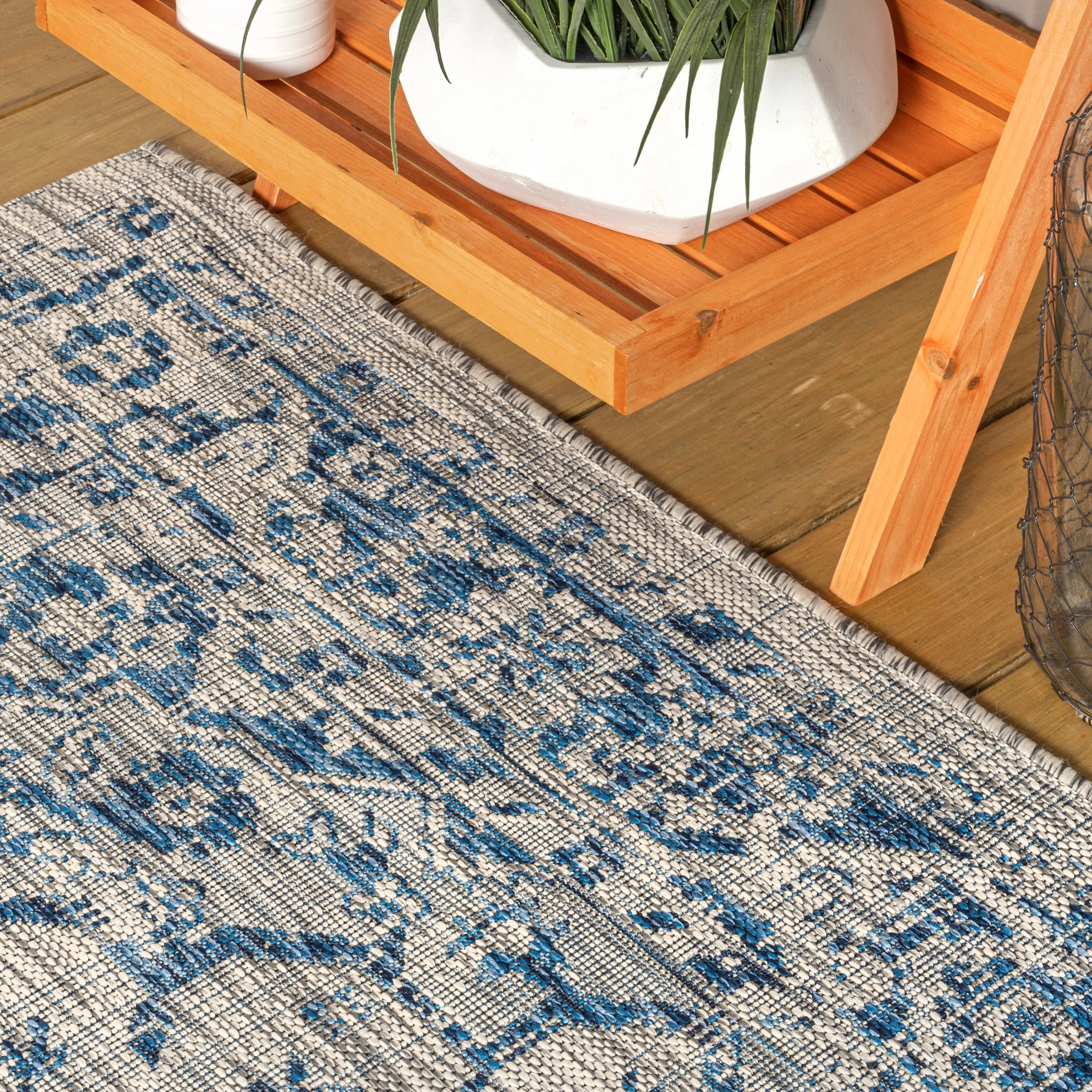 JONATHAN Y Palazzo Boho Medallion Textured Weave Indoor/Outdoor Area Rug