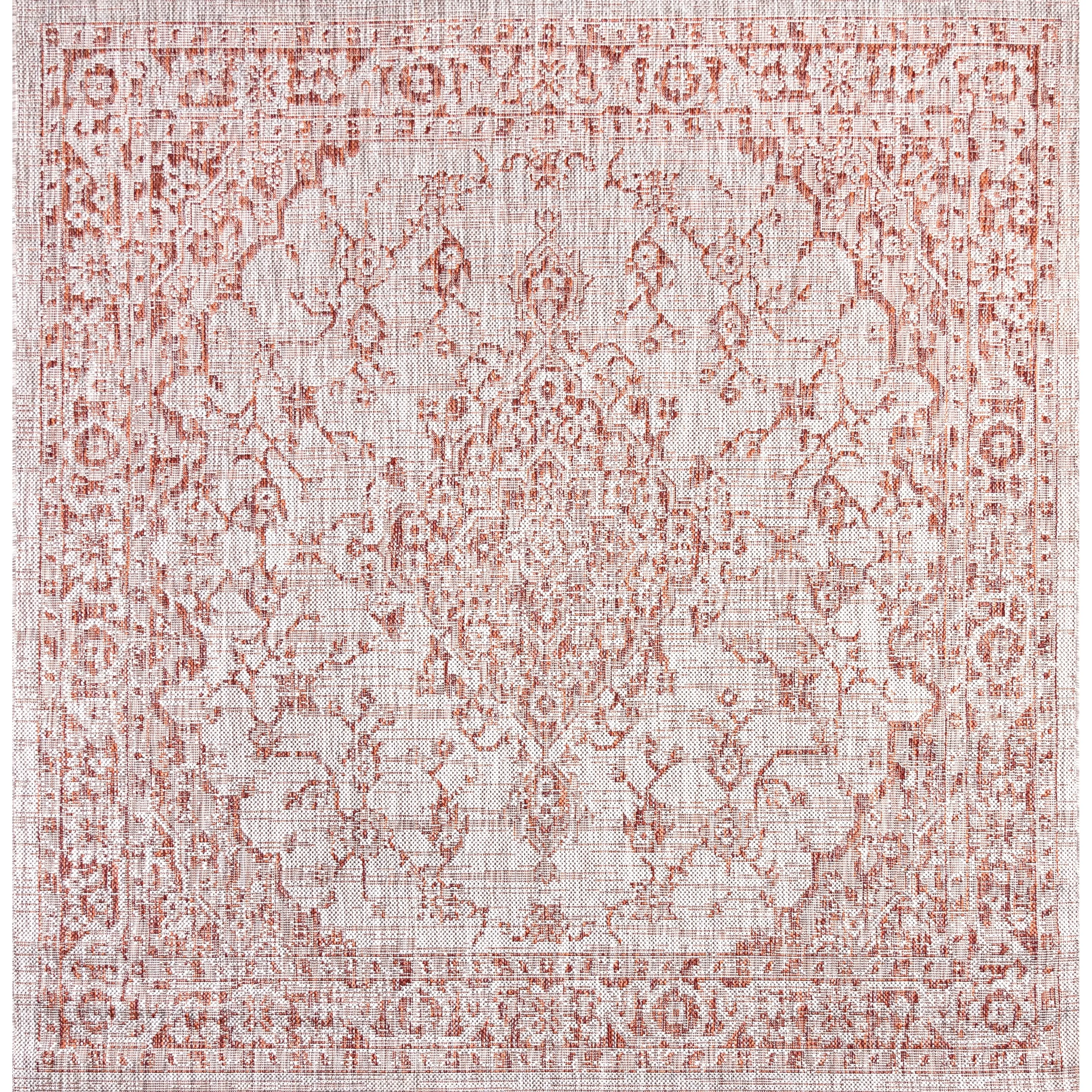 JONATHAN Y Palazzo Boho Medallion Textured Weave Indoor/Outdoor Area Rug