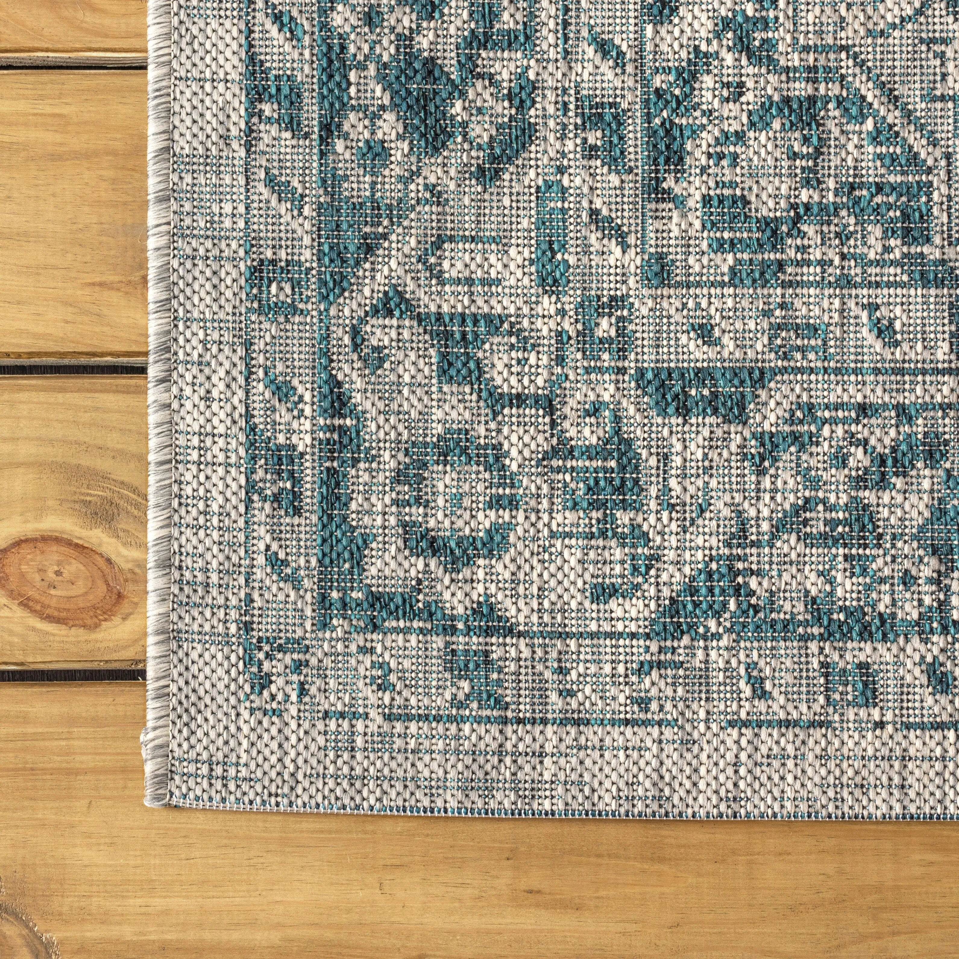 JONATHAN Y Palazzo Boho Medallion Textured Weave Indoor/Outdoor Area Rug