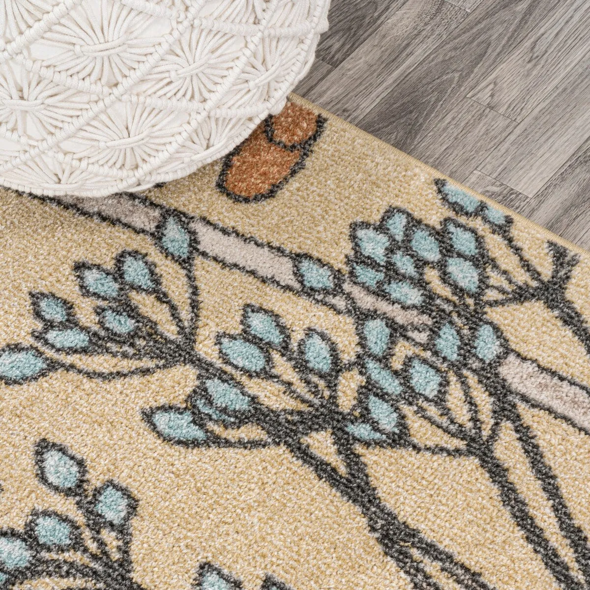 JONATHAN Y Pastello Modern Botanical Wildflower Area Rug