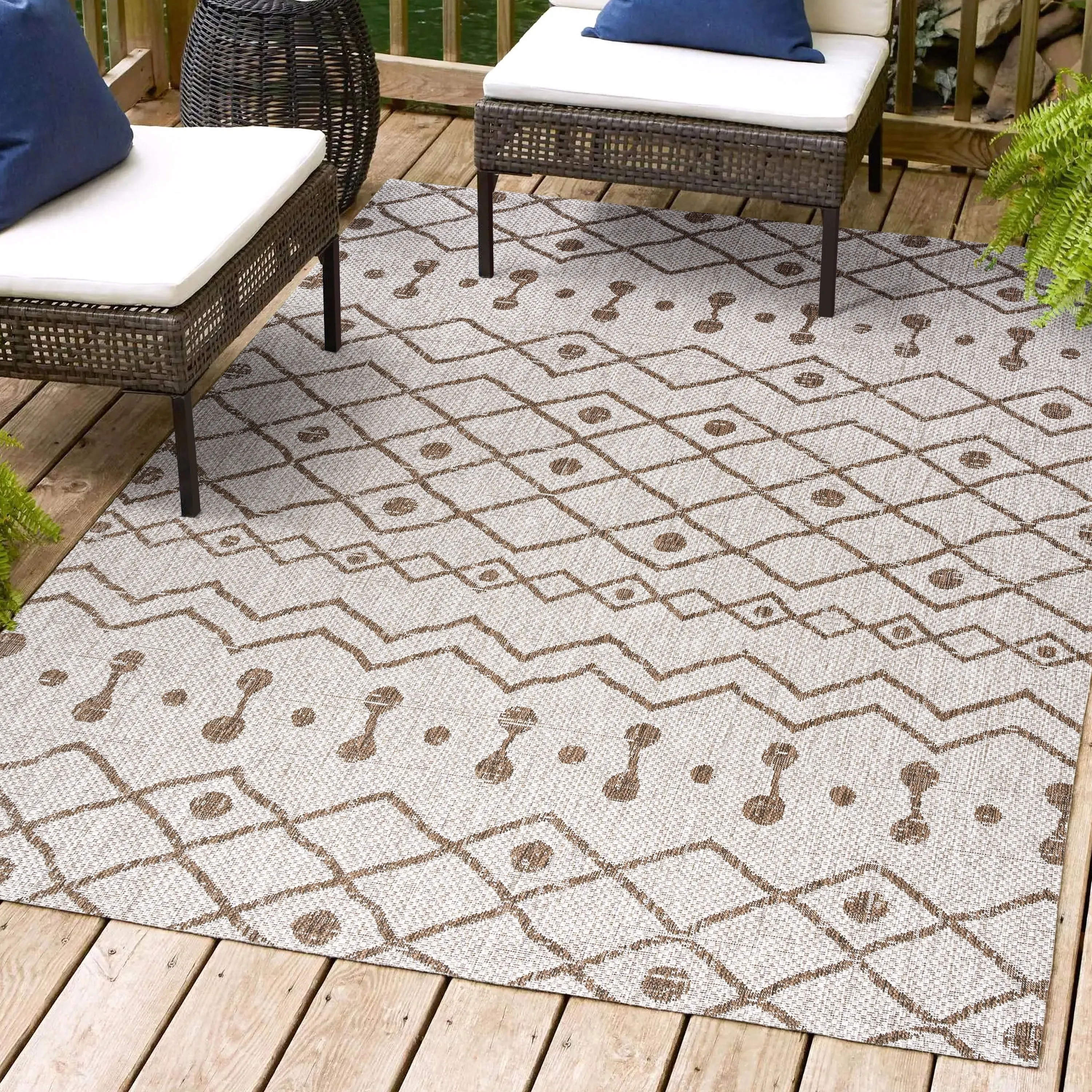 JONATHAN Y Tokay Tribal Bohemian Indoor/Outdoor Area Rug
