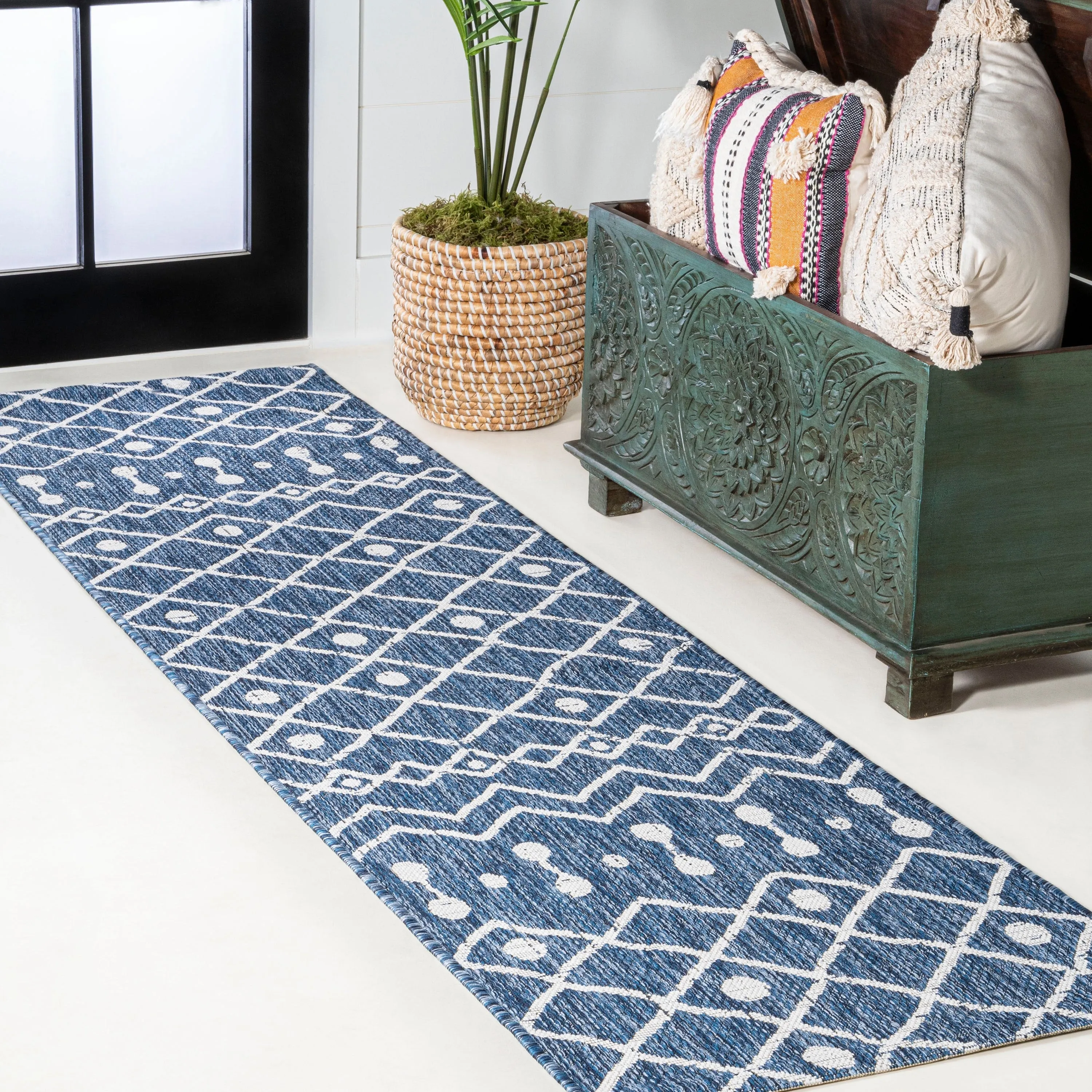 JONATHAN Y Tokay Tribal Bohemian Indoor/Outdoor Area Rug