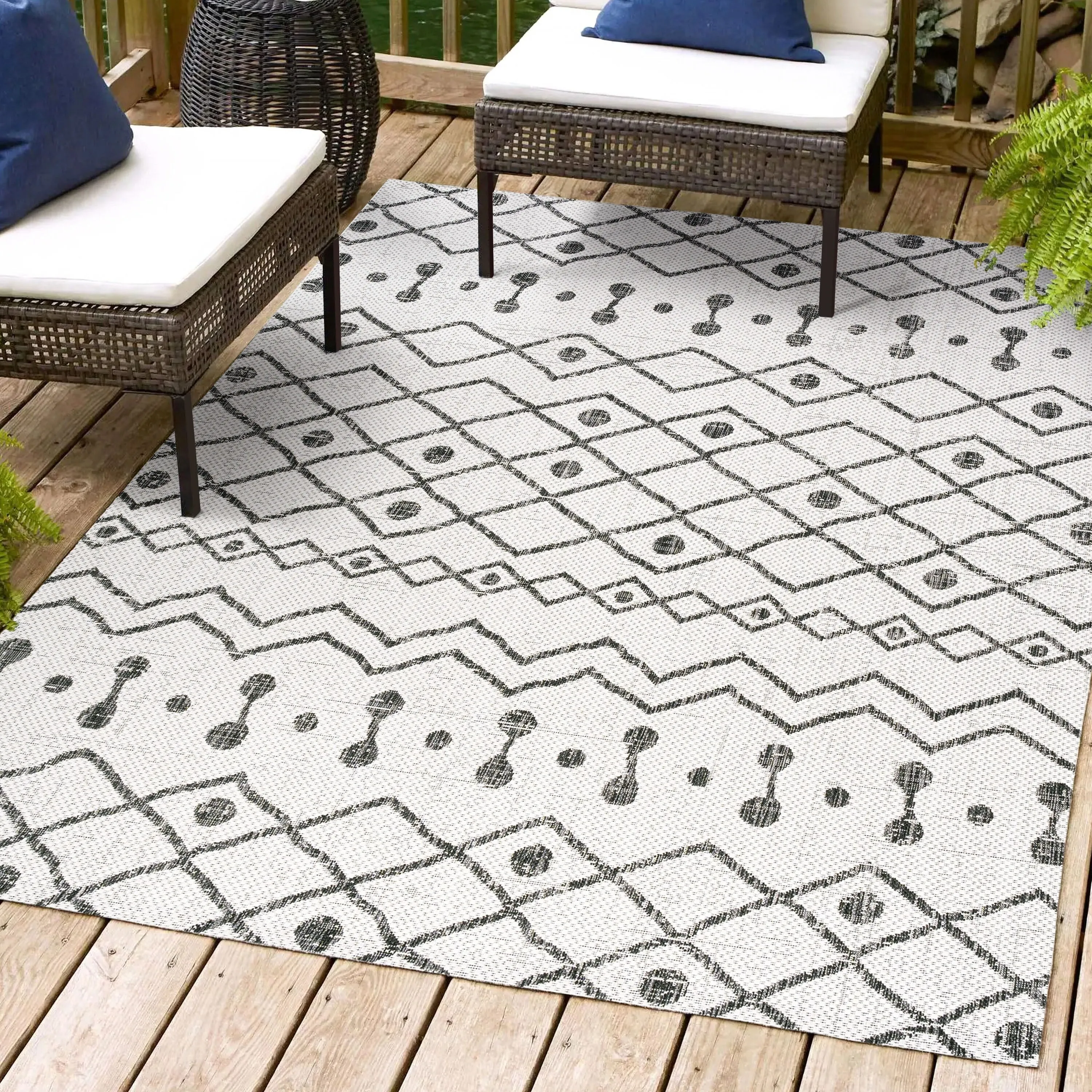 JONATHAN Y Tokay Tribal Bohemian Indoor/Outdoor Area Rug